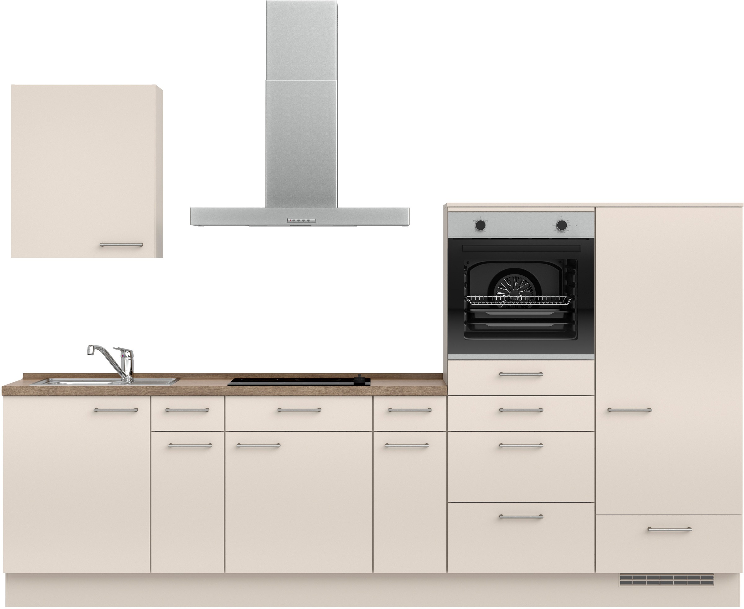 nobilia® Küchenzeile »"Laser I", Ausrichtung wählbar, Breite 300 cm« vormon günstig online kaufen