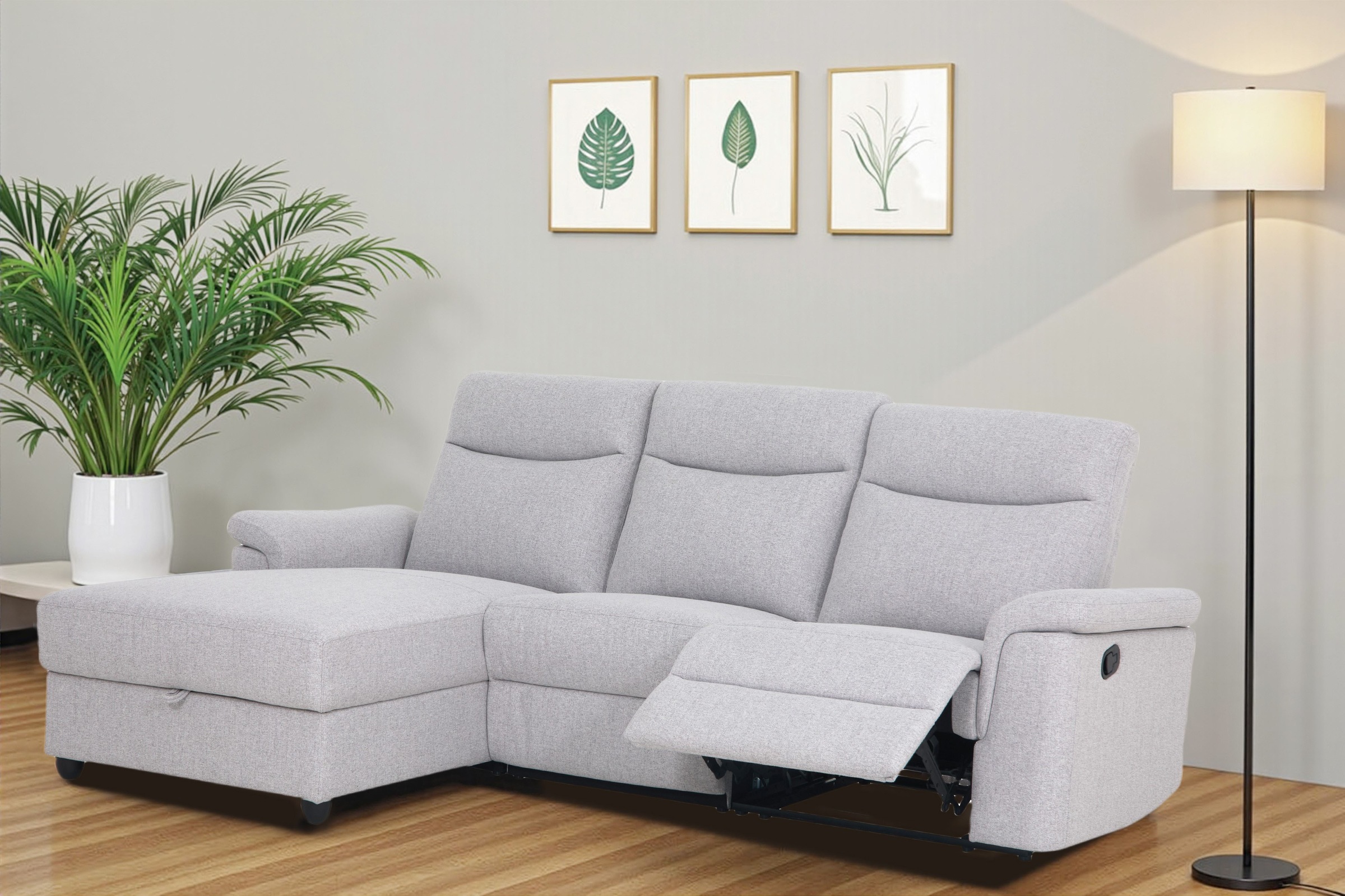 Home affaire Ecksofa »BRIONNE, L-Form, 255cm, manuelle u. elektrische Funkt günstig online kaufen