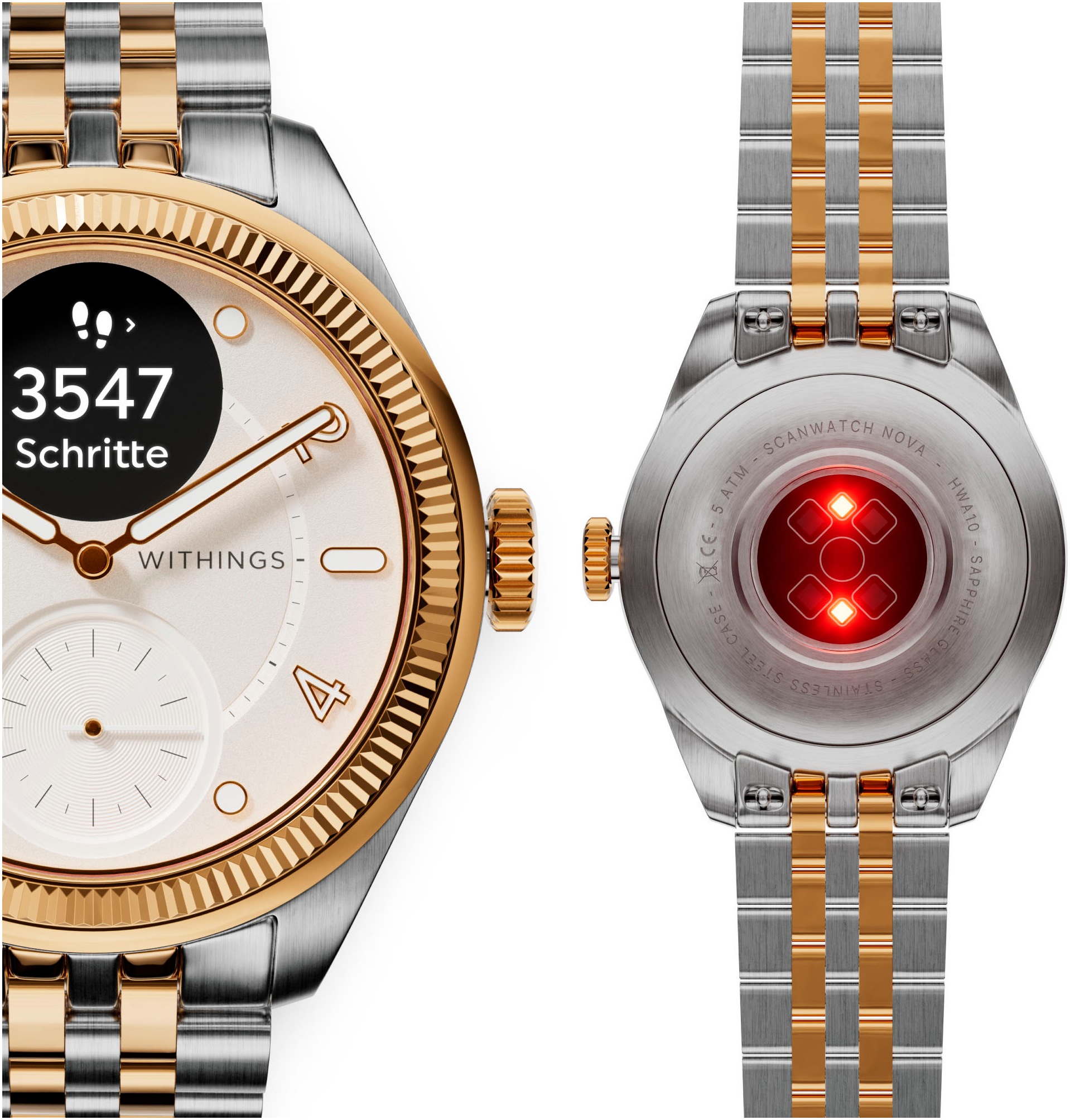 Withings Smartwatch »ScanWatch Nova Brilliant Edition 39mm«, (1.6 cm / 0.63 Zoll),)