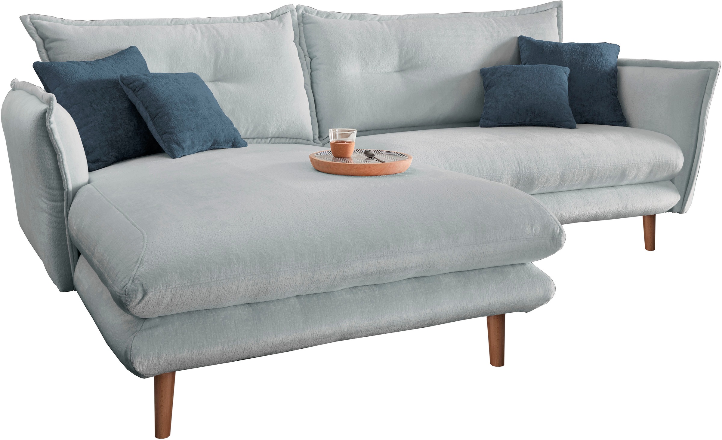 INOSIGN Ecksofa »Lazio modern und bequem, schmale Armlehnen, tolle Detailve günstig online kaufen