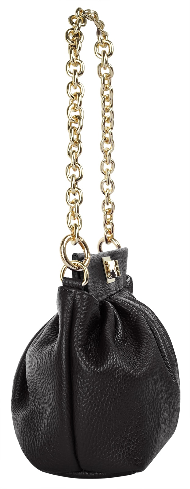 Cluty Umhängetasche, echt Leder, Made in Italy