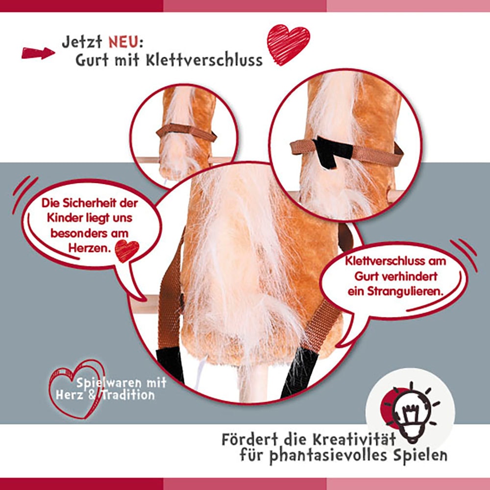 Knorrtoys® Steckenpferd »Blacky«