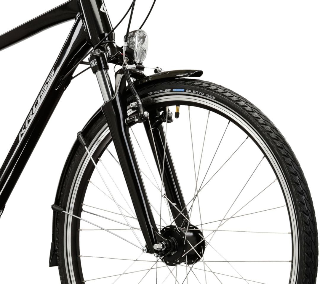 Kross Trekkingrad »Herren-Trekkingrad 28" Berg TR 5.0 Schwarz 24 Gänge« 24 Gang Shimano ACERA M3020 Schaltwerk Kettenschaltung