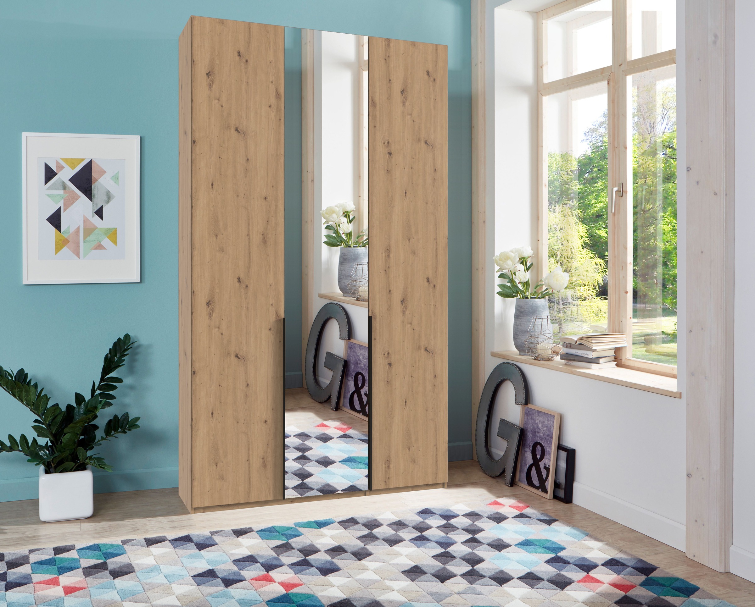 Wimex Kleiderschrank »Mugano,in 5 Breiten,2 Höhen,2 Tiefen, viele Farben, M günstig online kaufen