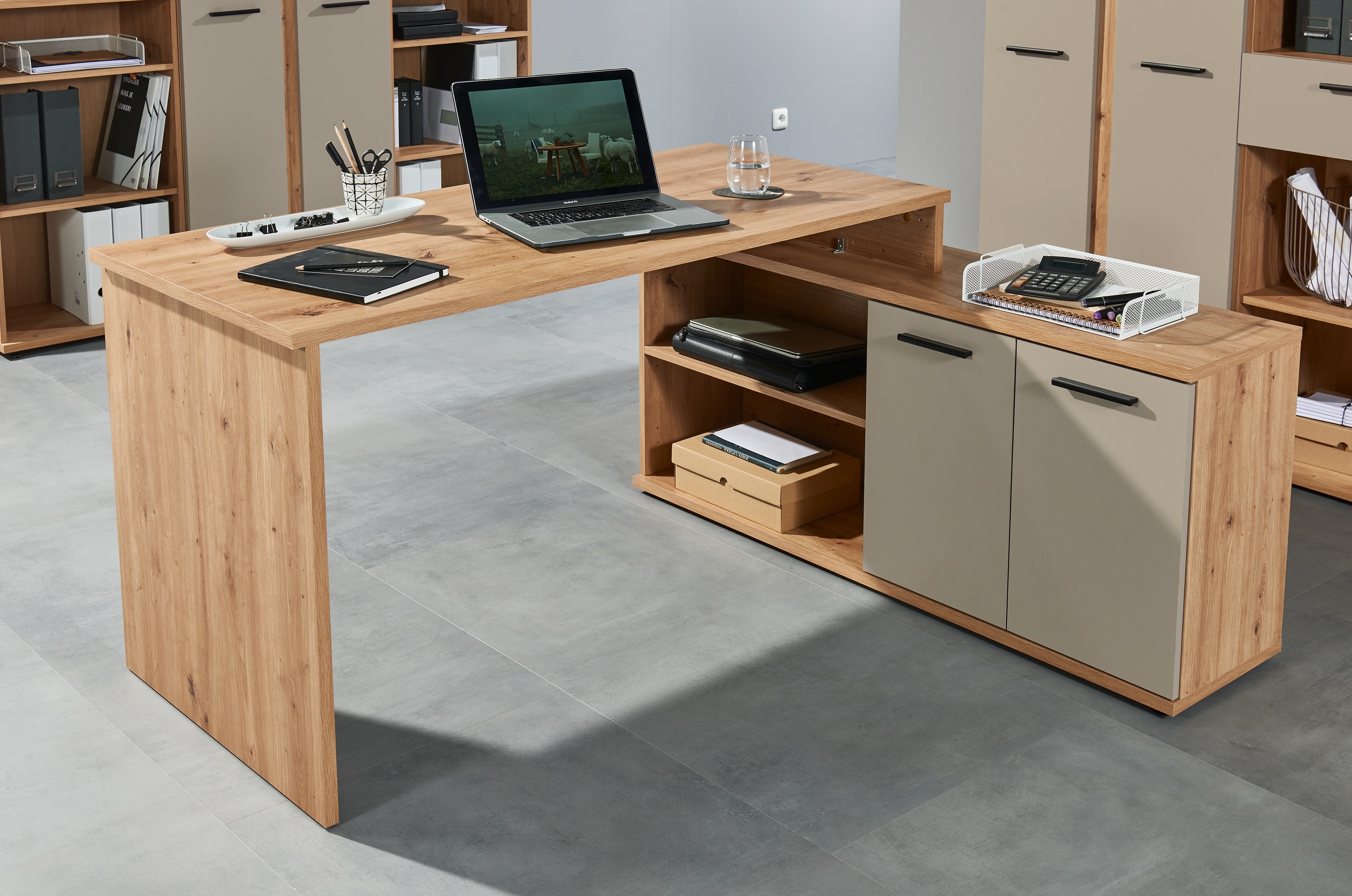 BEGA OFFICE Schreibtisch »Kanada, BxHxT 160x74x130 cm« 1 Stk. tlg. günstig online kaufen