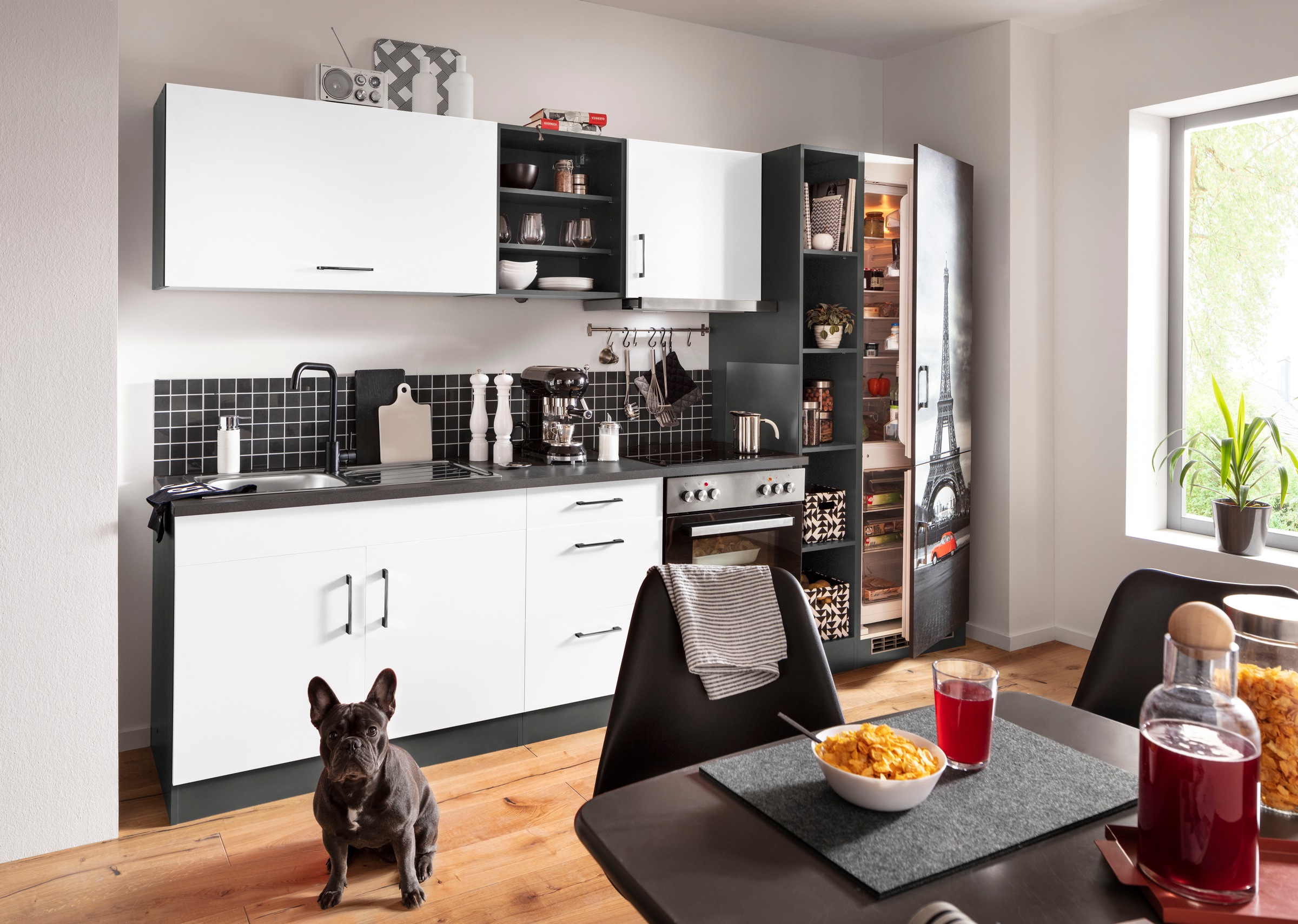 KOCHSTATION Küchenzeile »KS-Paris – Küchen mit einzigartigen Fotomotiven au günstig online kaufen