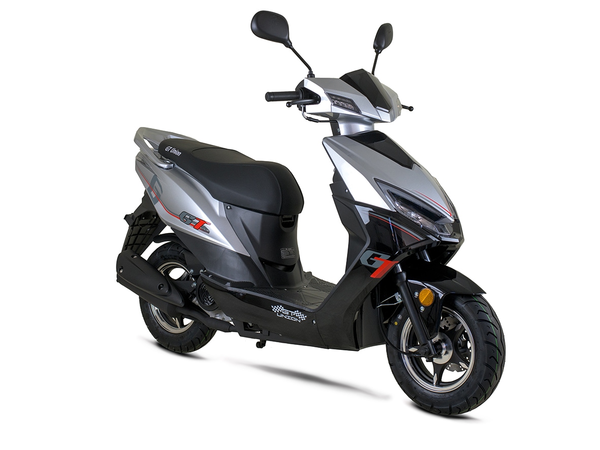 GT UNION Motorroller »Sonic X 45« 49,6 cm³ 45 km/h Euro 5 3 Komplett-Set, 2 Stk. tlg. Luftgekühlter Motor