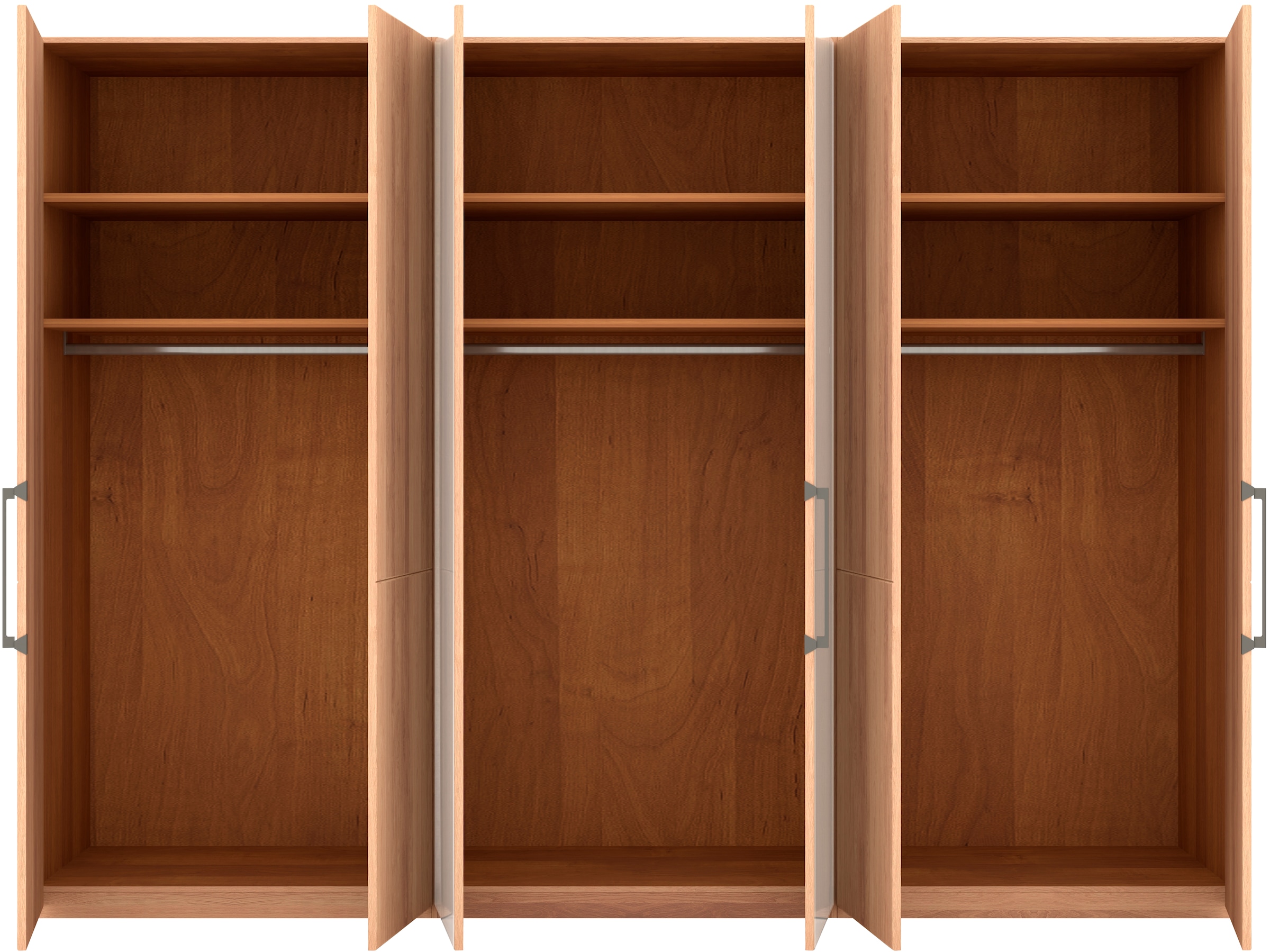 Musterring Drehtürenschrank »Sorrent, Kleiderschrank, Schrank, teilmassiv Eiche«, (mit Türdämpfern, in 5 Breiten & 2 Höhen, extra Böden, MADE IN GERMANY), Türen Eiche massiv oder als Parsol-Bronze-Spiegel, verschiedene Maße