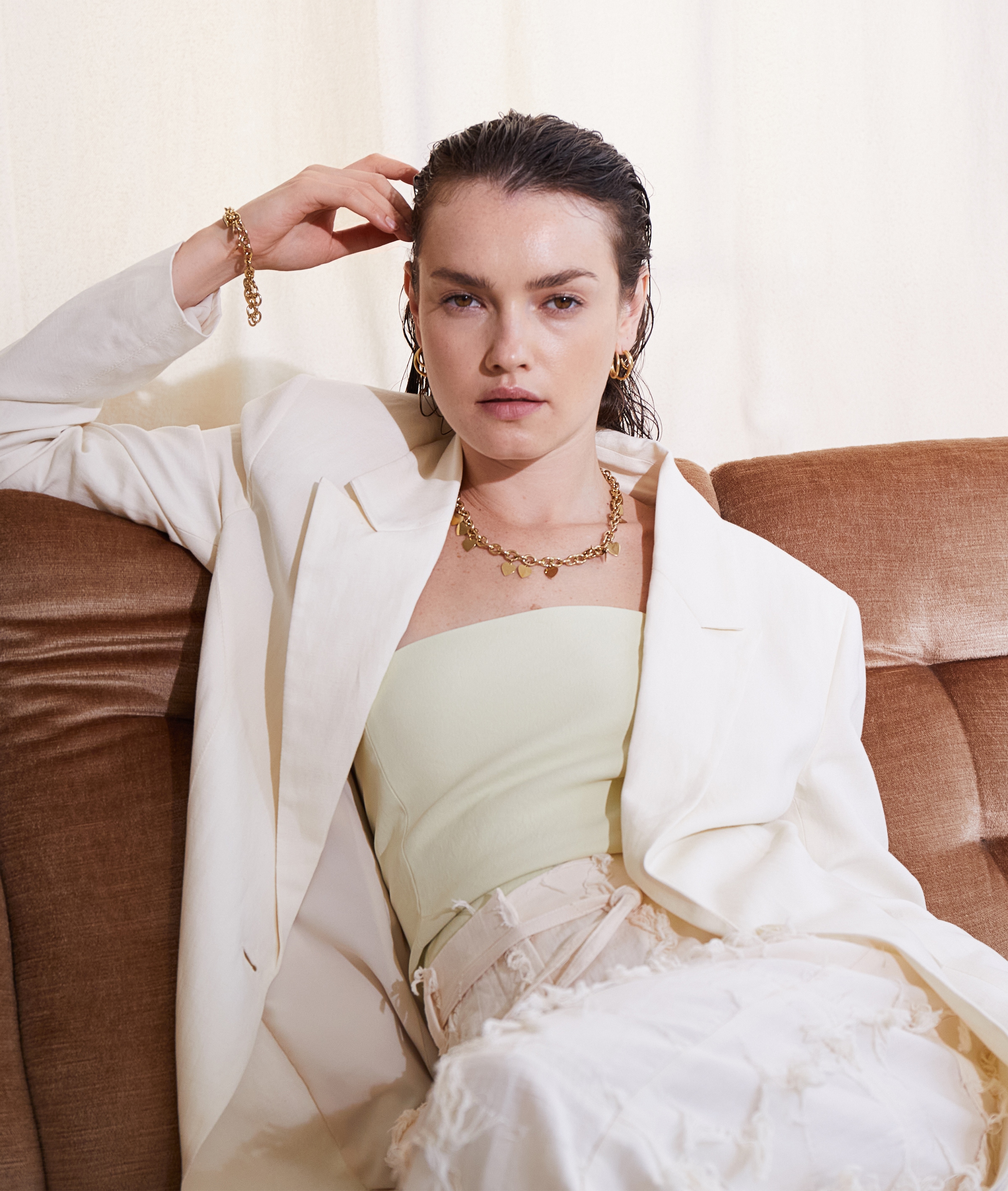 Echtzeit Armband »Schmuck Geschenk Edelstahl Armkette Endless Love Herzen«