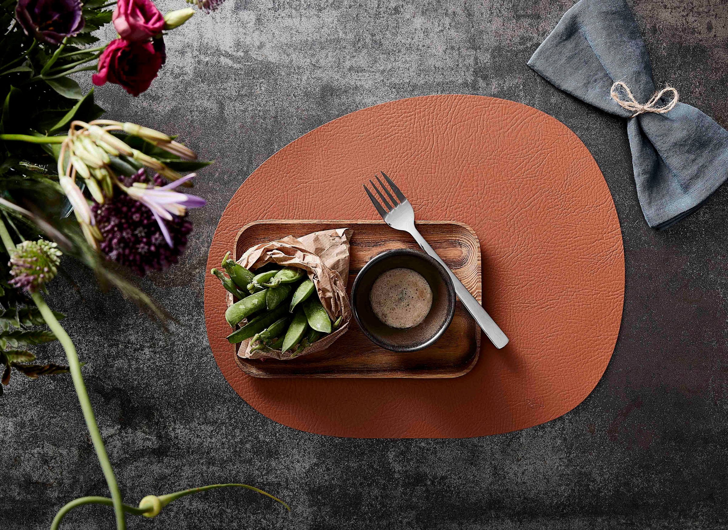 aida RAW Platzset »Buffalo«, (Set, 4 St.), 95 % Recycelleder günstig online kaufen