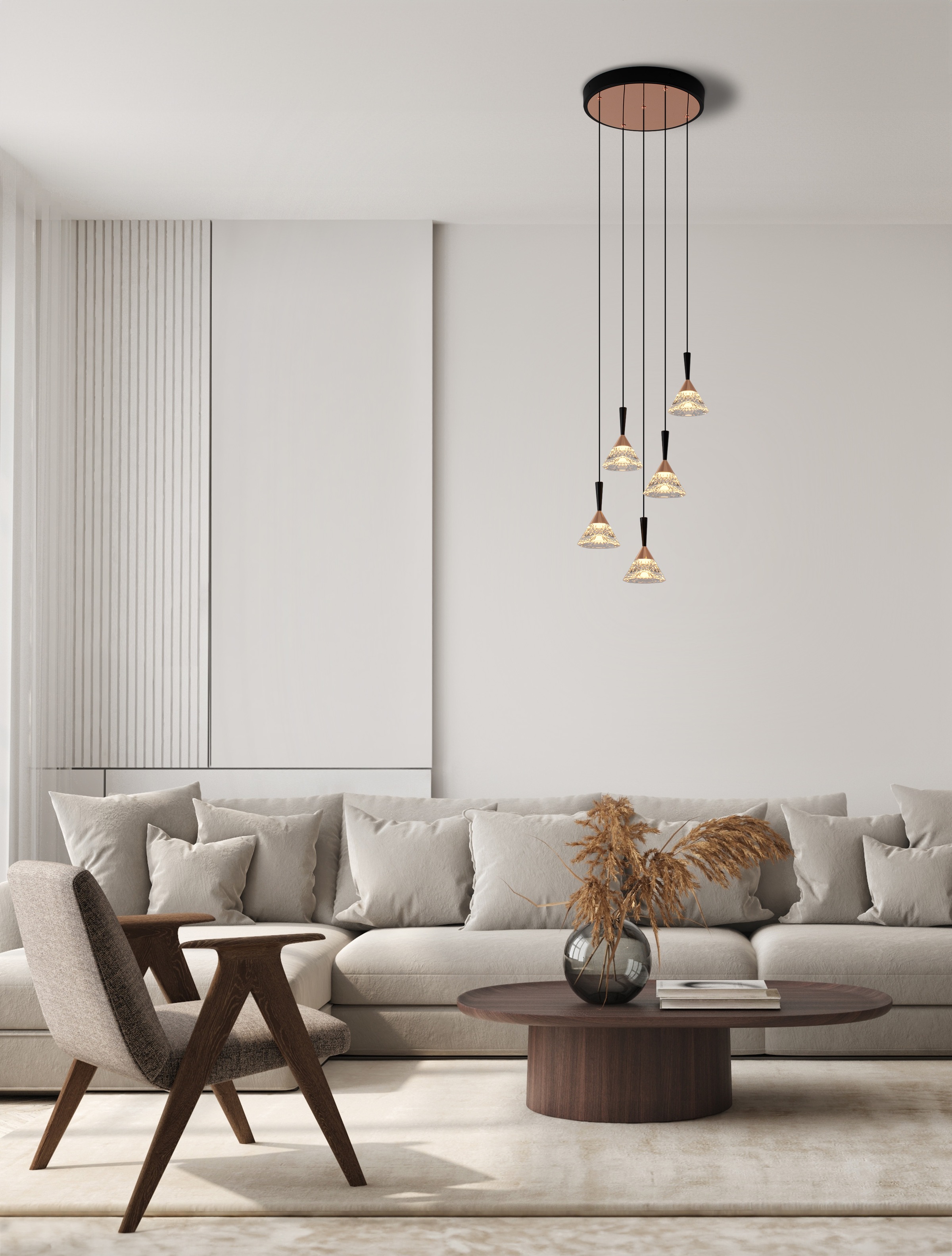 Nova Luce Pendelleuchte »PALUZ« LED-Modul 1 Stk. Warmweiß günstig online kaufen