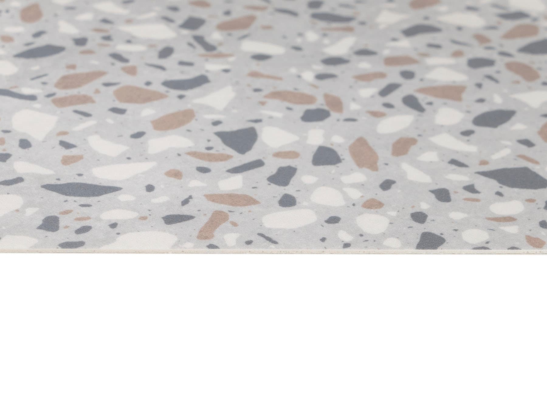 Primaflor-Ideen in Textil Vinyl-Läufer »Küchenläufer TERRAZZO, Made in Belgium«, rechteckig, 2,5 mm Höhe, Küchenläufer aus Vinyl, abwischbar, Küche