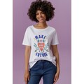 Aniston CASUAL T-Shirt, mit ausdrucksstarkem Frontprint und Statement-Schriftzug