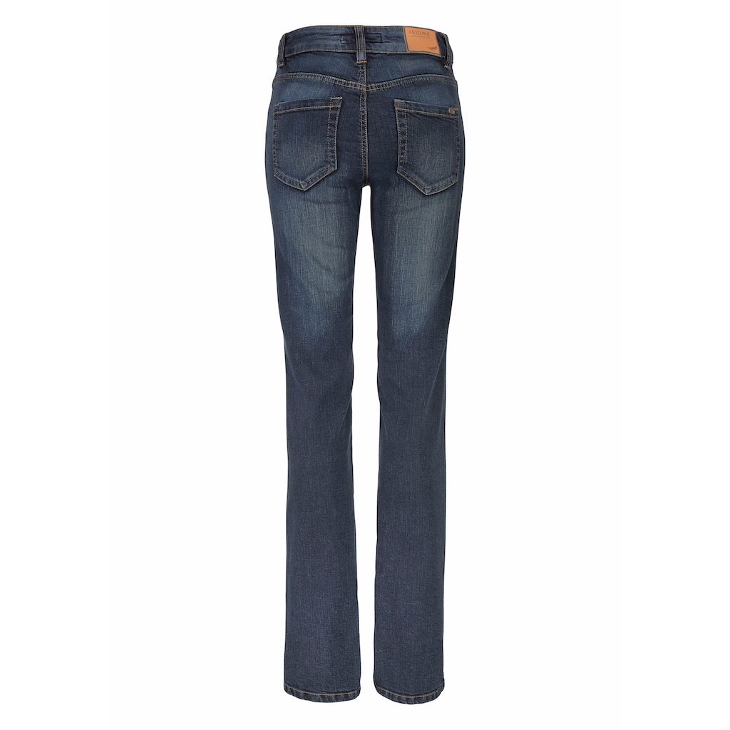 Arizona Bootcut-Jeans »Bund mit seitlichem Gummizugeinsatz«