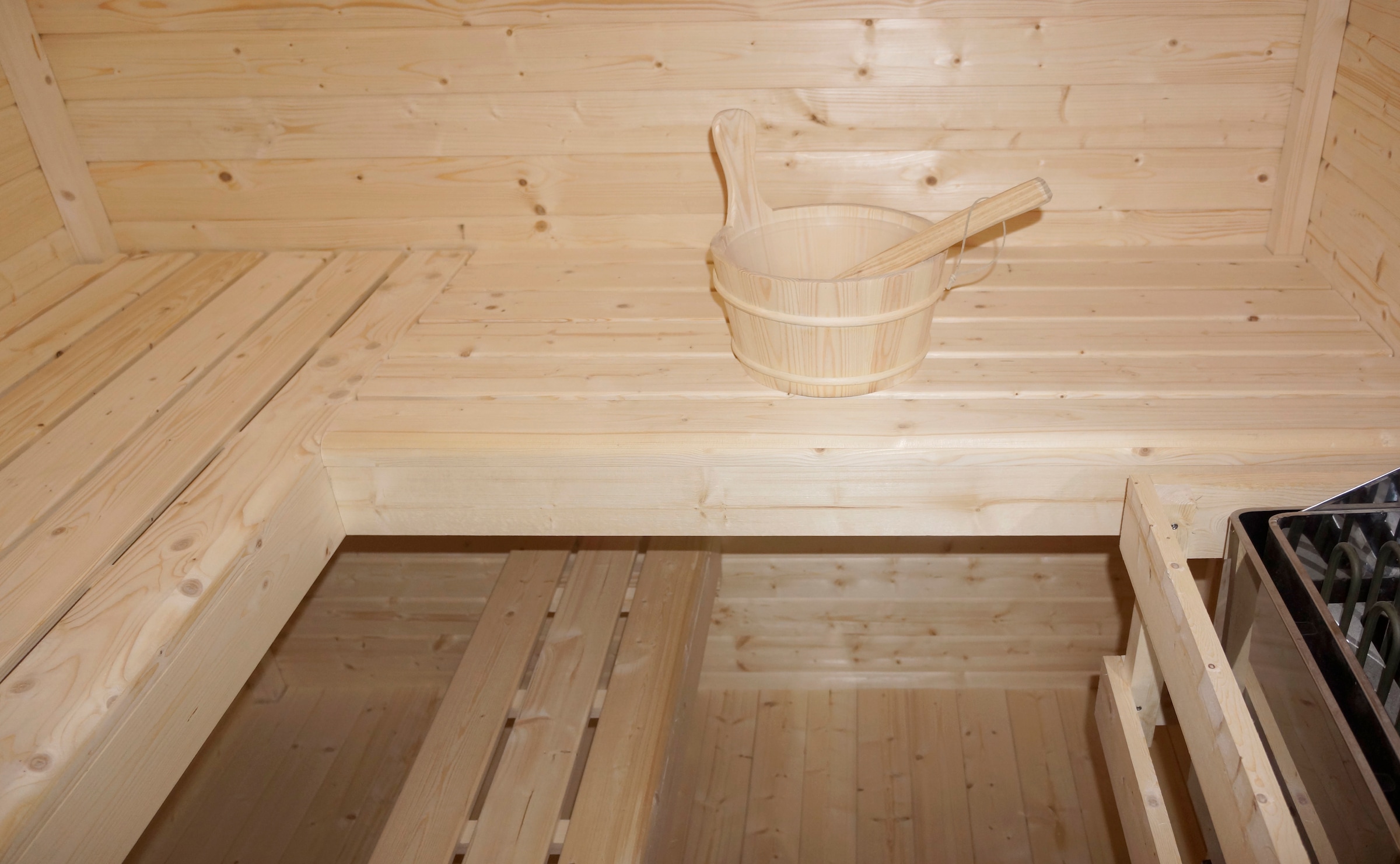 Sanotechnik Sauna »»RAUMA« Außensauna« geeignet für 5 Personen, Fichetnholz