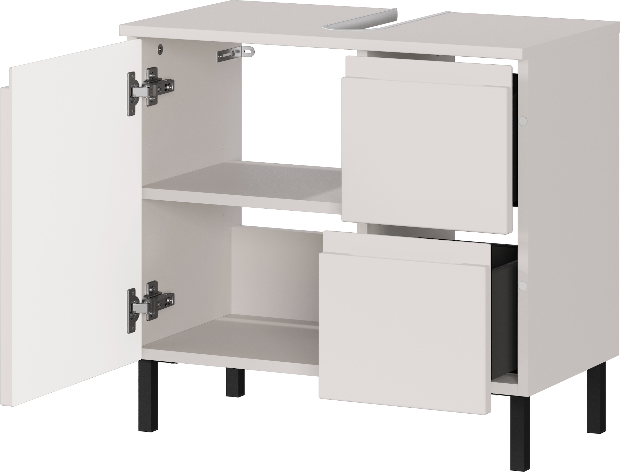 GERMANIA Badmöbel-Set »Scantic«, (5 St.), mehrteiliges Set mit kleinem Waschbeckenunterschrank
