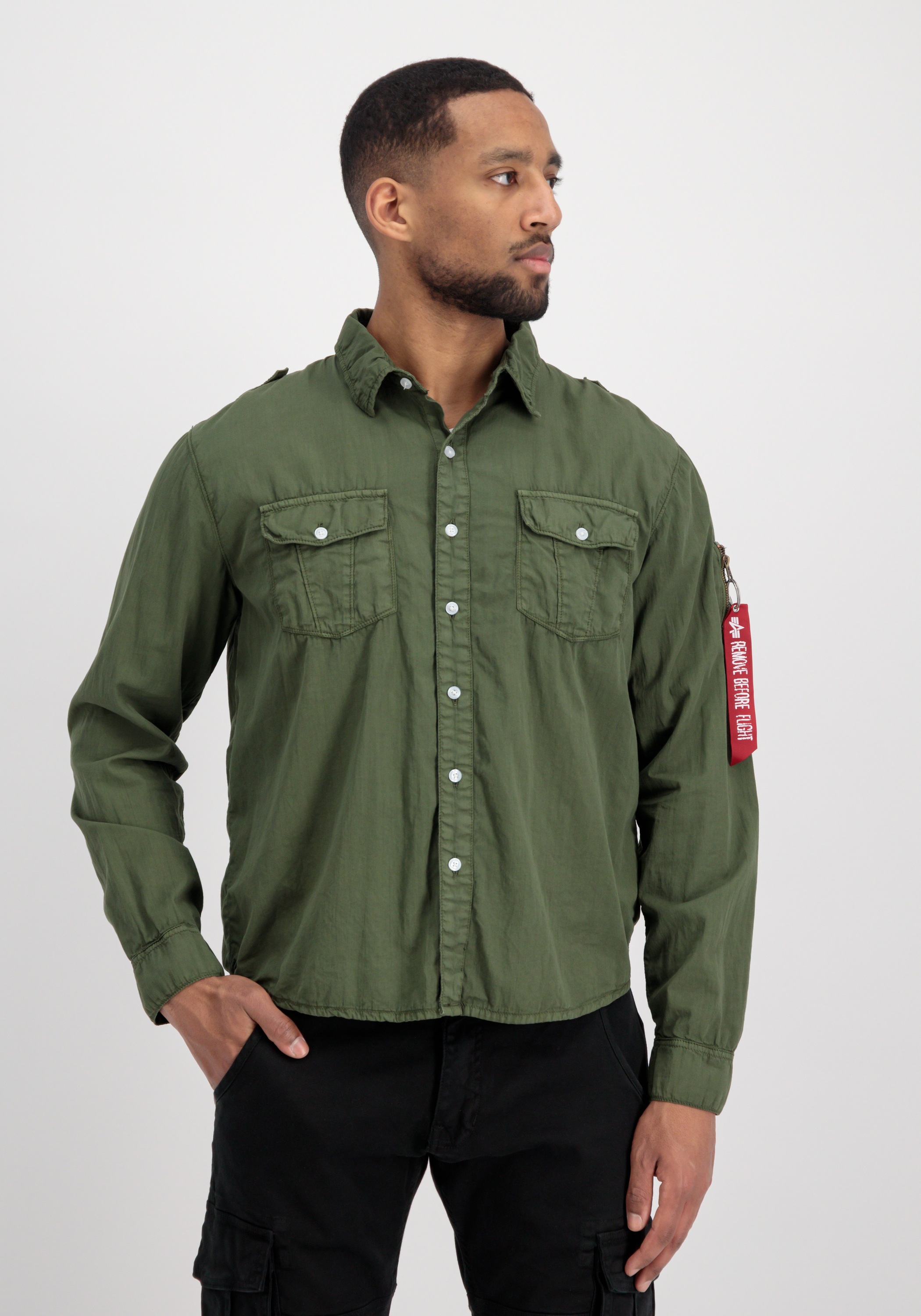 Alpha Industries T-Shirt »ALPHA INDUSTRIES Men - Overshirts Dragon Shirt«