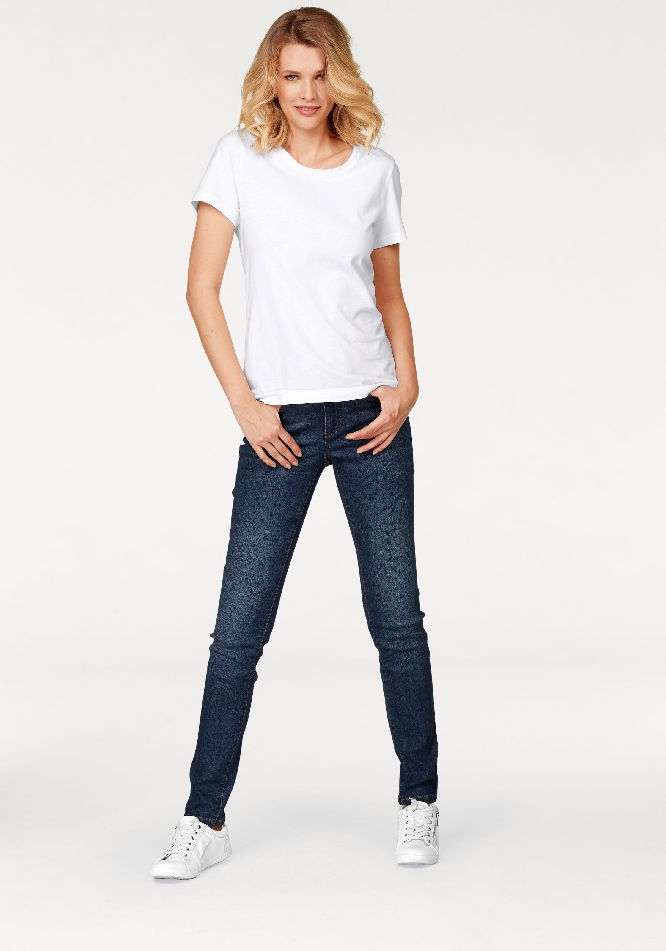 Aniston Regular-Waist Skinny-fit-Jeans CASUAL