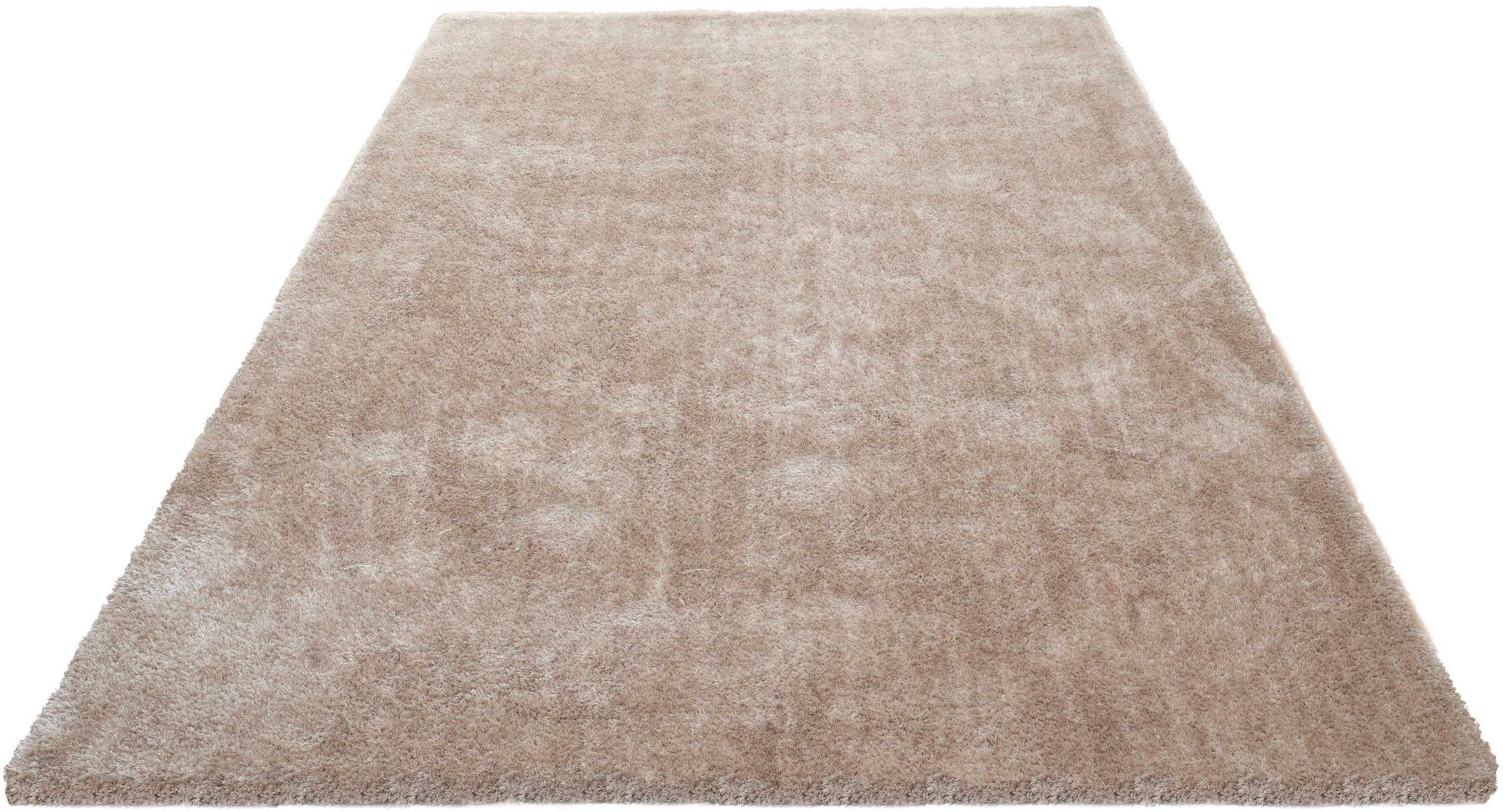 my home Hochflor-Teppich »Dana light, besonders weich, Mikrofaser Teppiche«, rechteckig, 25 mm Höhe, uni, leichter Glanz, Wohnzimmer, Schlafzimmer, Esszimmer