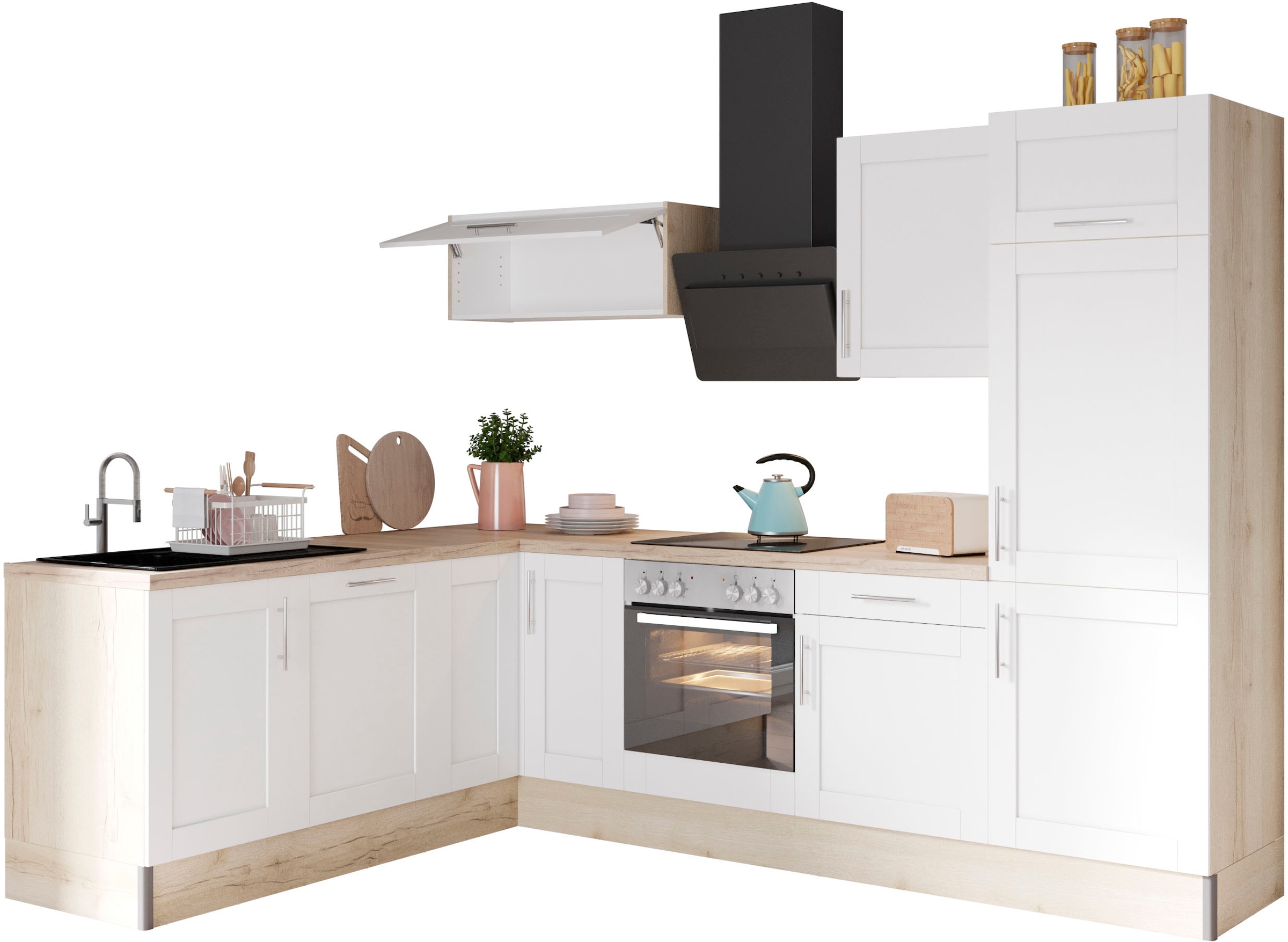 KOCHSTATION Küche »KS-Ahus«, 200 x 270 cm breit, wahlweise mit E-Geräten, S günstig online kaufen