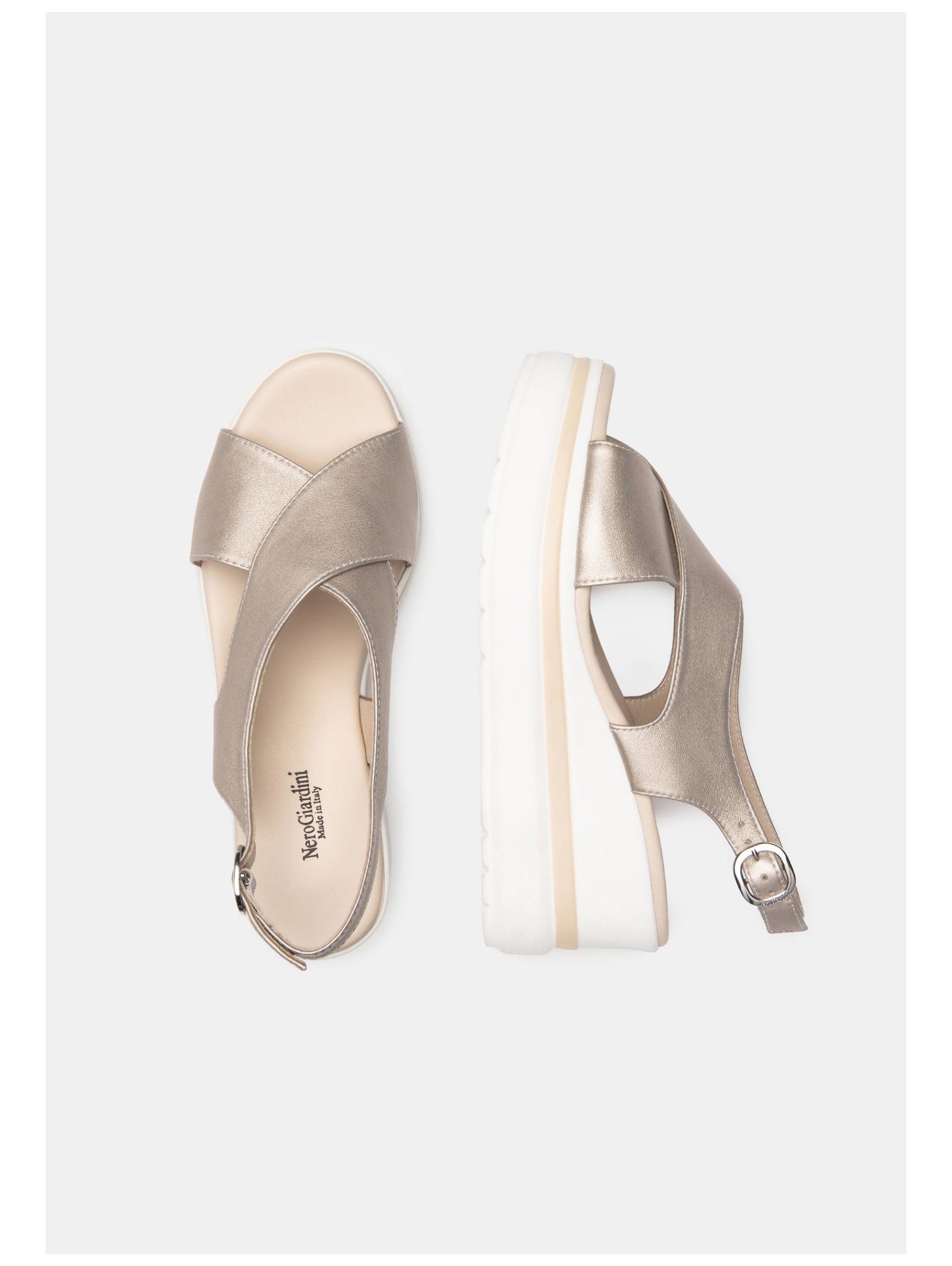 Nero Giardini Keilsandalette »Nero Giardini Sandalen Leder«