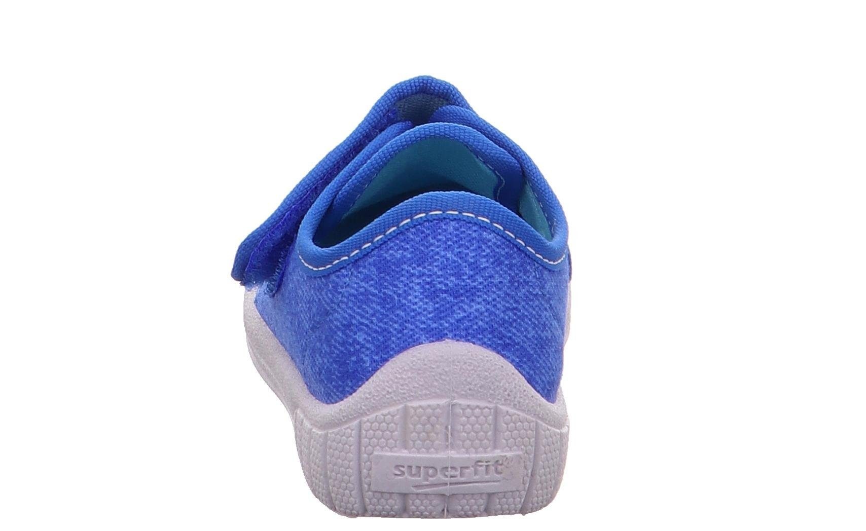 Superfit Hausschuh »Bill WMS: Mittel«  Kindergarten Schuh im Jeans-Look, Größenschablone zum Download