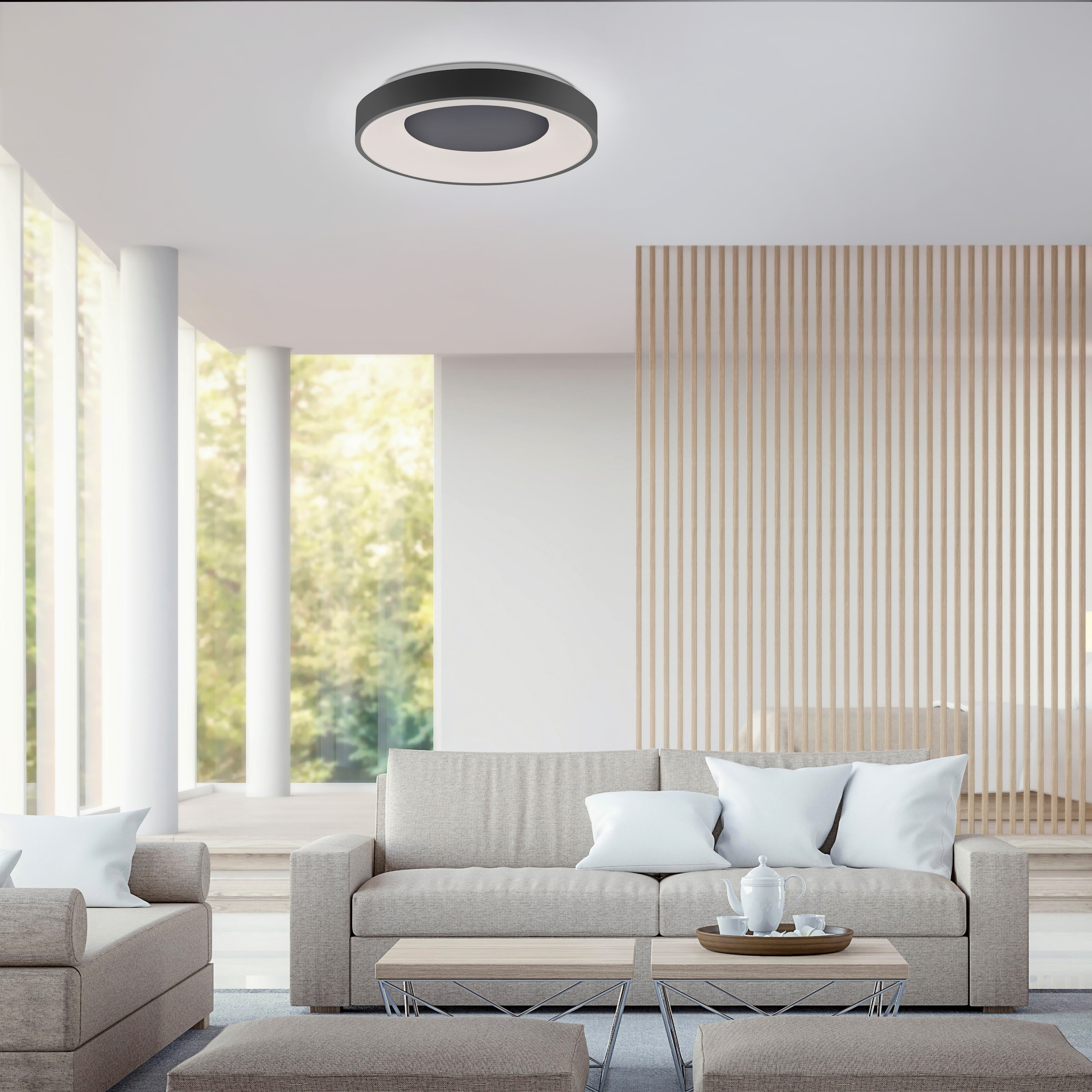 JUST LIGHT LED Deckenleuchte »ANIKA« LED-Board 1 Stk. warmweiß - kaltweiß CCT - über Fernbedienung, Serienschalter