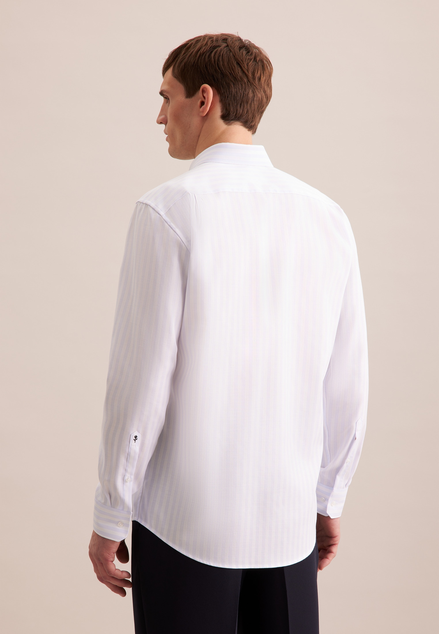seidensticker Businesshemd »Regular«, Regular 1/1 Button-Down-Kragen Streifen