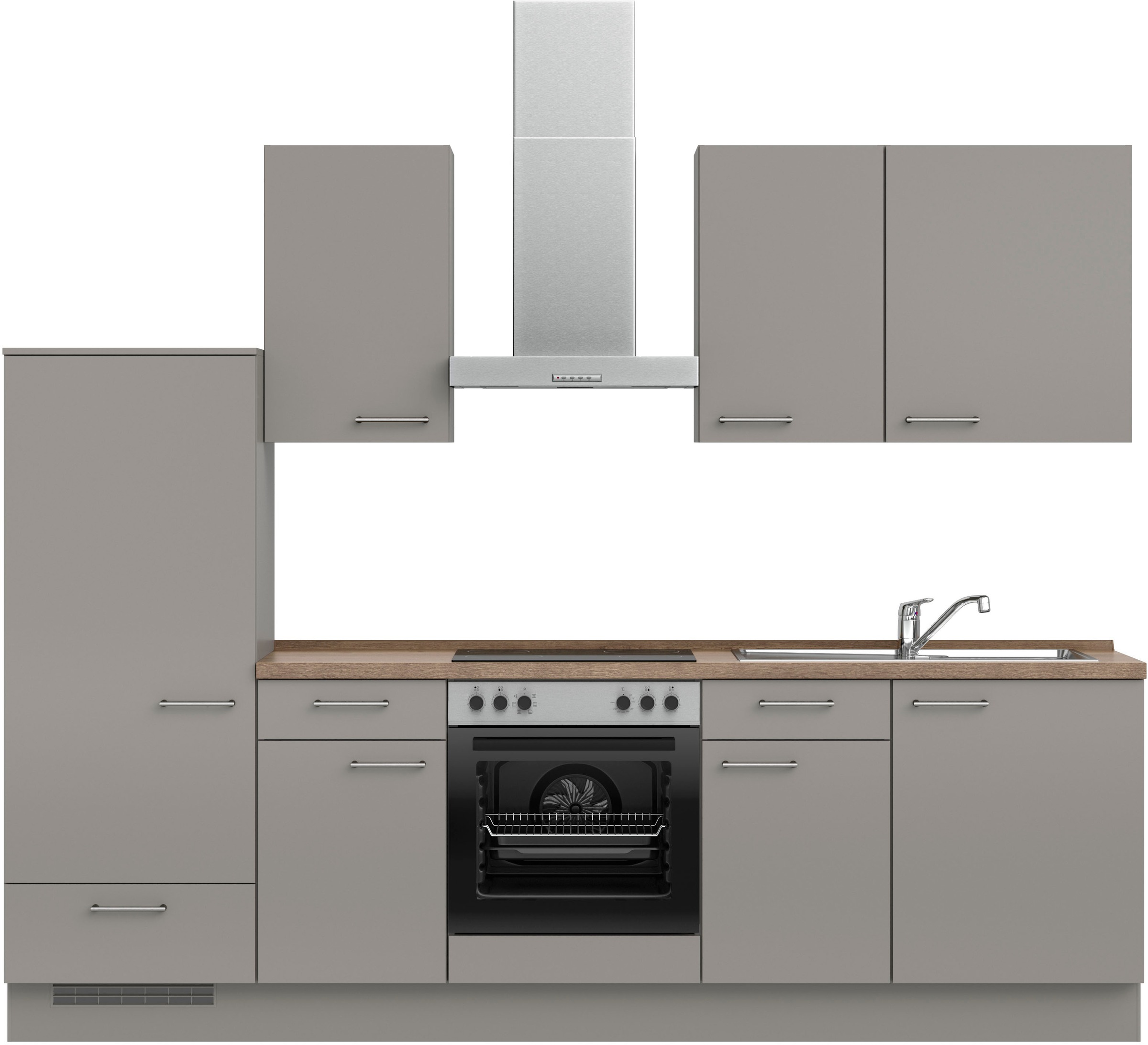 nobilia® Küchenzeile »"Laser I", Ausrichtung wählbar, Breite 270 cm« vormon günstig online kaufen