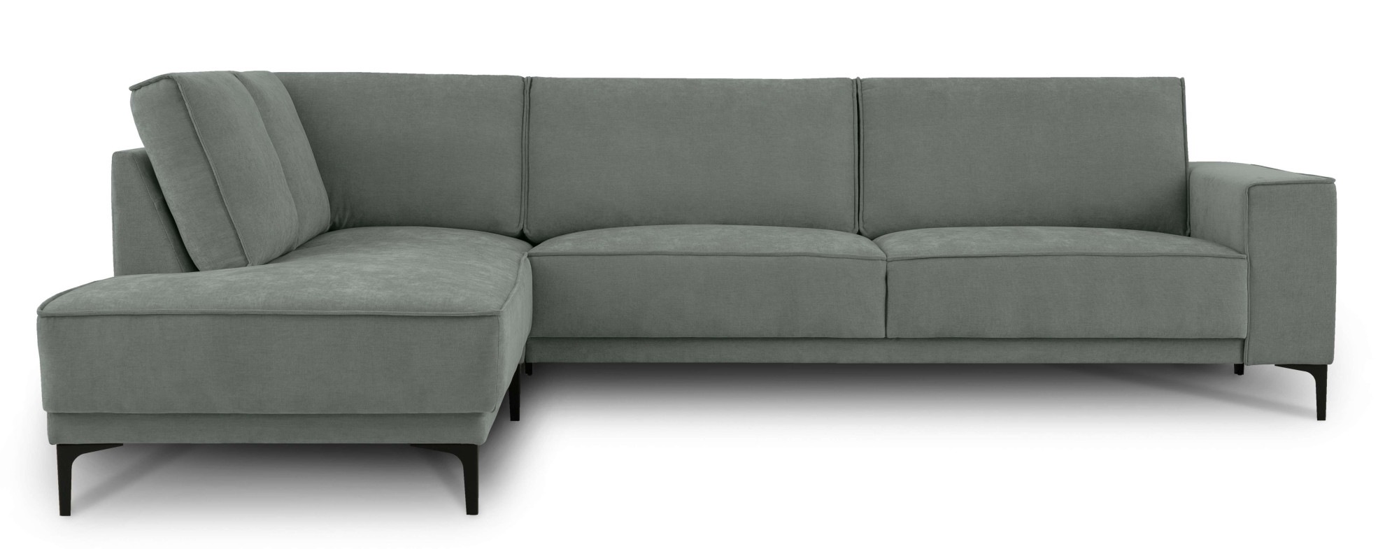 Places of Style Ecksofa »Polsterecke Oland, Struktur, Flachgewebe, Luxus-Mi günstig online kaufen
