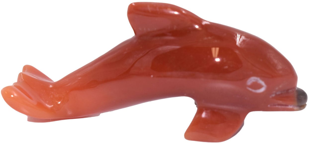 Karneol«, Anlass Geschenk Weihnachten! online Geburtstag, kaufen Farbstein jedem Dekofigur »Schmuck Tierfigur Firetti Delfin Perfekt Edelstein zu -