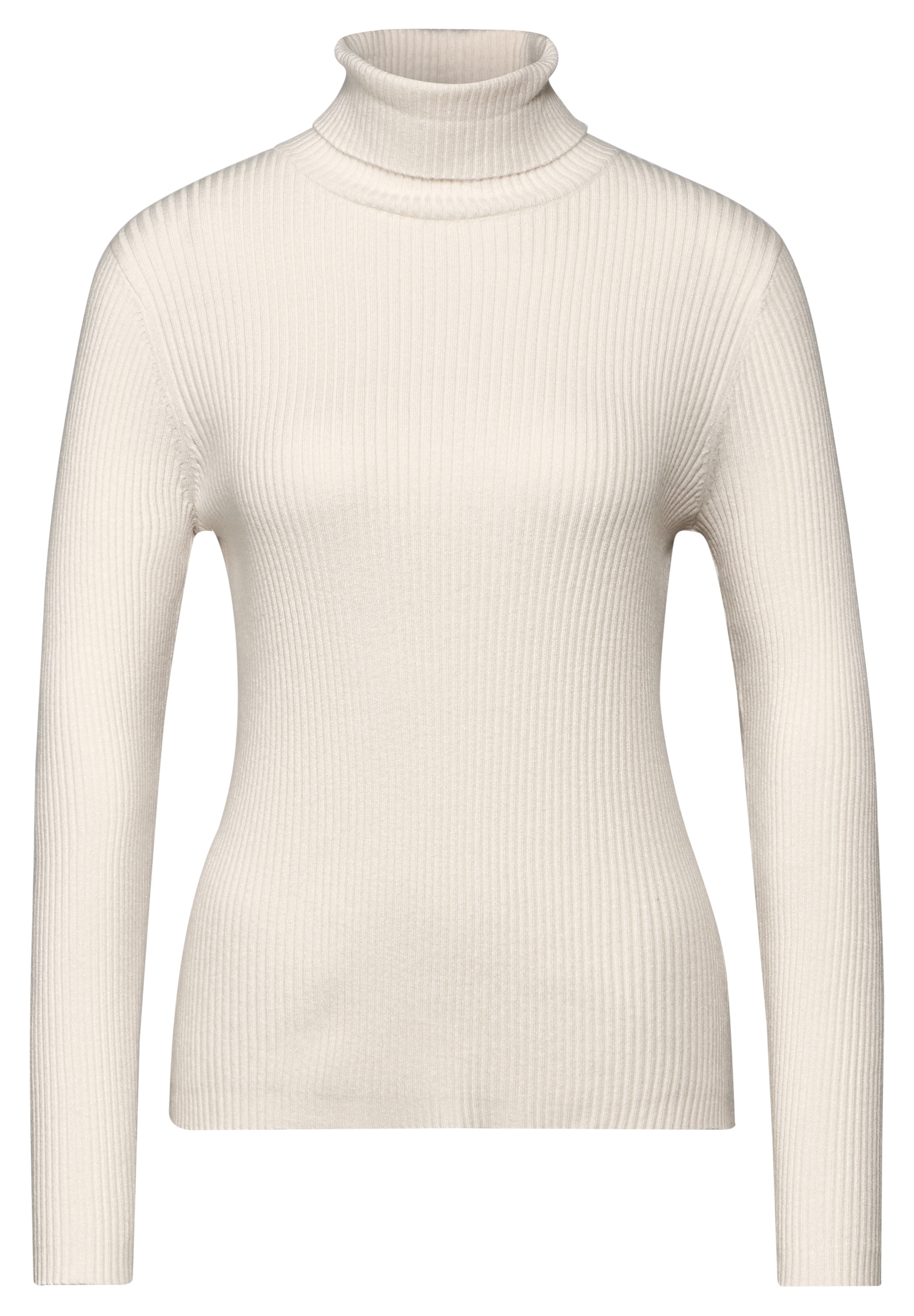 STREET ONE Rollkragenpullover, mit Rippstruktur