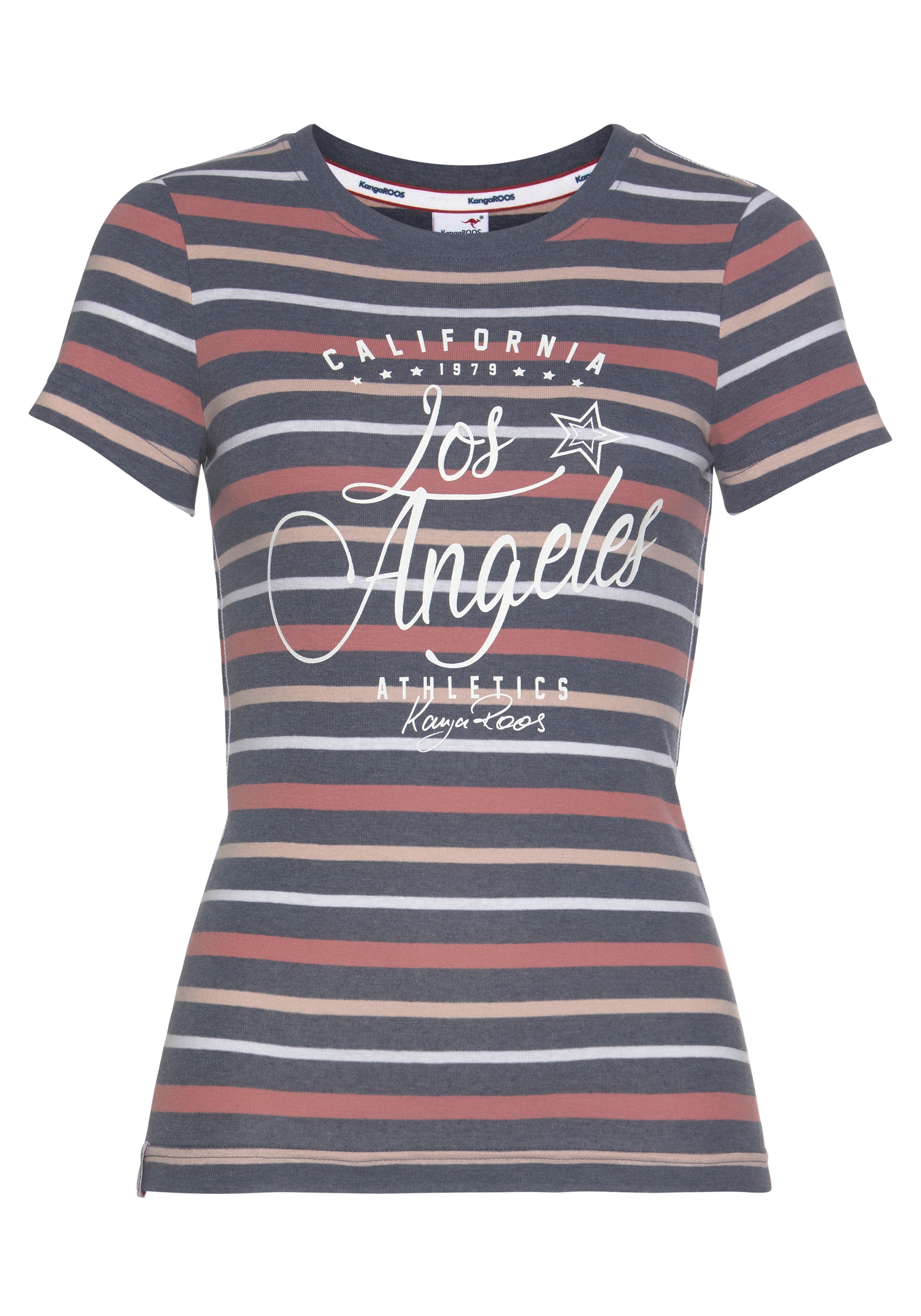 KangaROOS T-Shirt kurzärmelig,  sehr figurbetont,  aus Baumwolle und Polyester