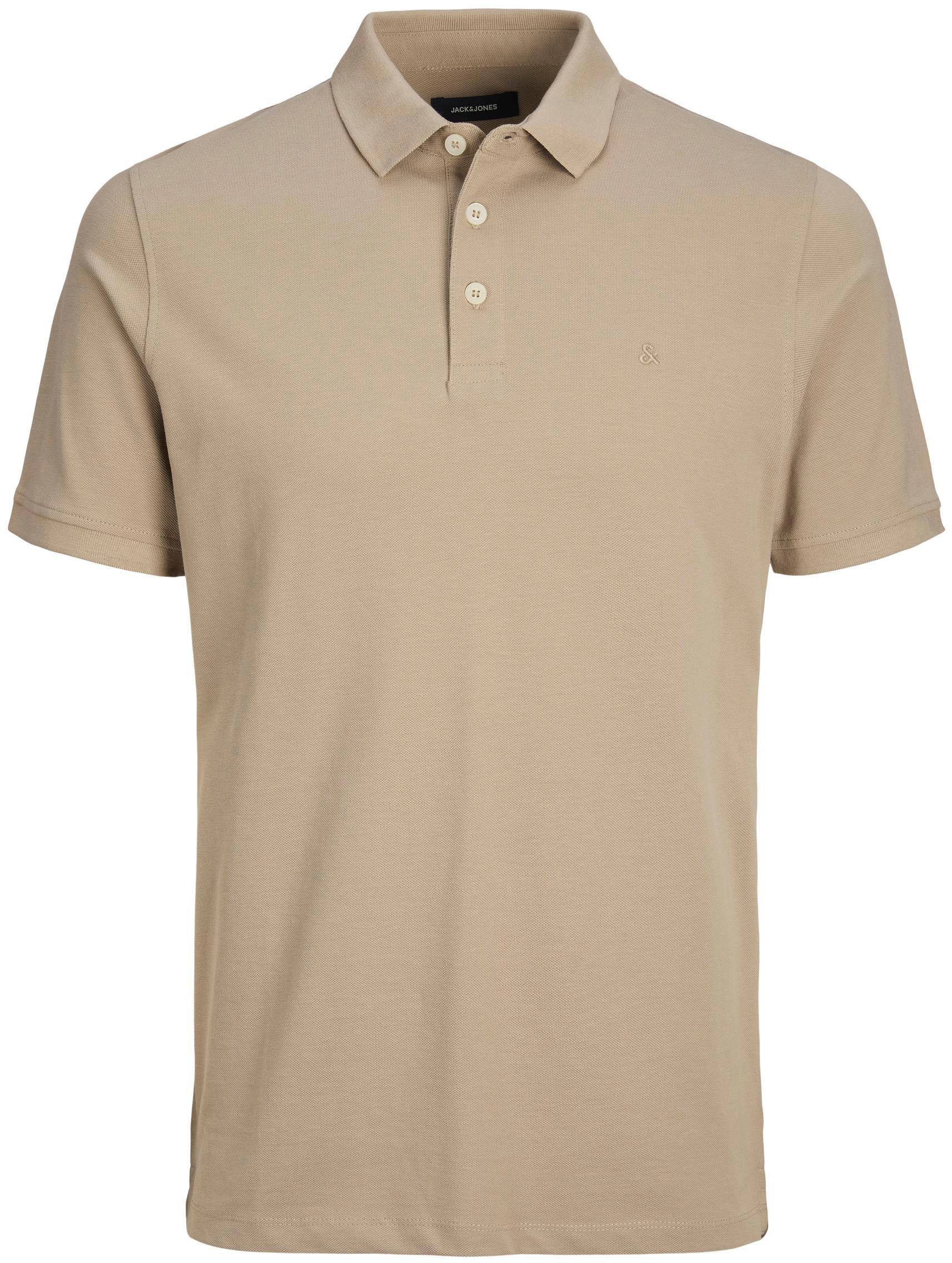 Jack & Jones Poloshirt »JJEPAULOS Poloshirt mit klassischem Kragen und figurbetonter Form«, Logostickerei, modisch, schmal, Baumwolle, Polokragen