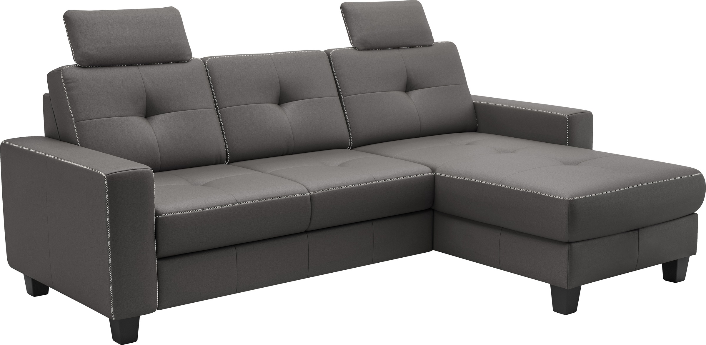 Places of Style Ecksofa »Varese«, wahlweise mit Bettfunktion und Bettkasten
