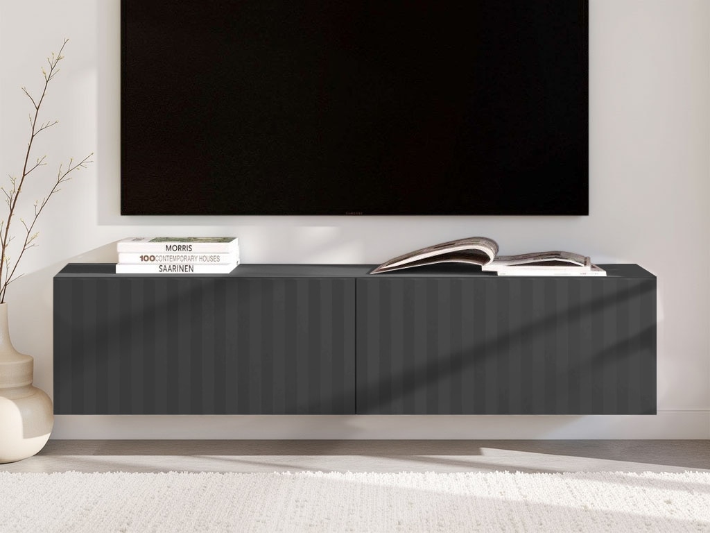 INOSIGN Lowboard »Antibes TV-Lowboard, Breite 192/154/128 cm, TV-Schrank«, TV-Kommode, 3D-Fronten, Push-To-Open-Funktion, Wandmonatage