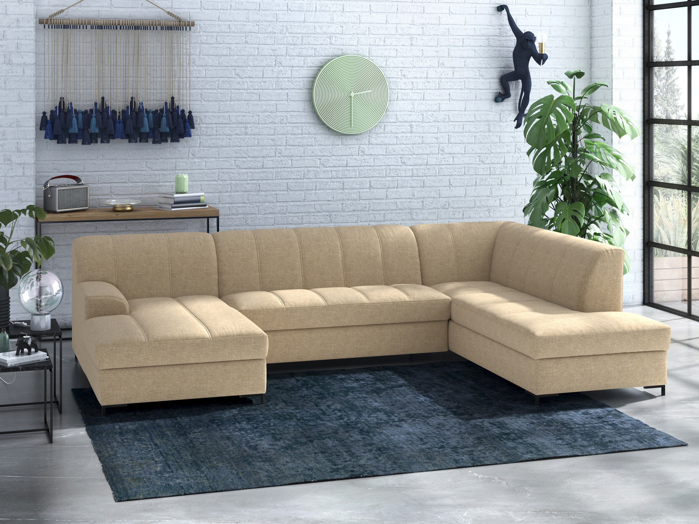 Home affaire Wohnlandschaft »Balme, moderne Formensprache, zeitloses Design günstig online kaufen