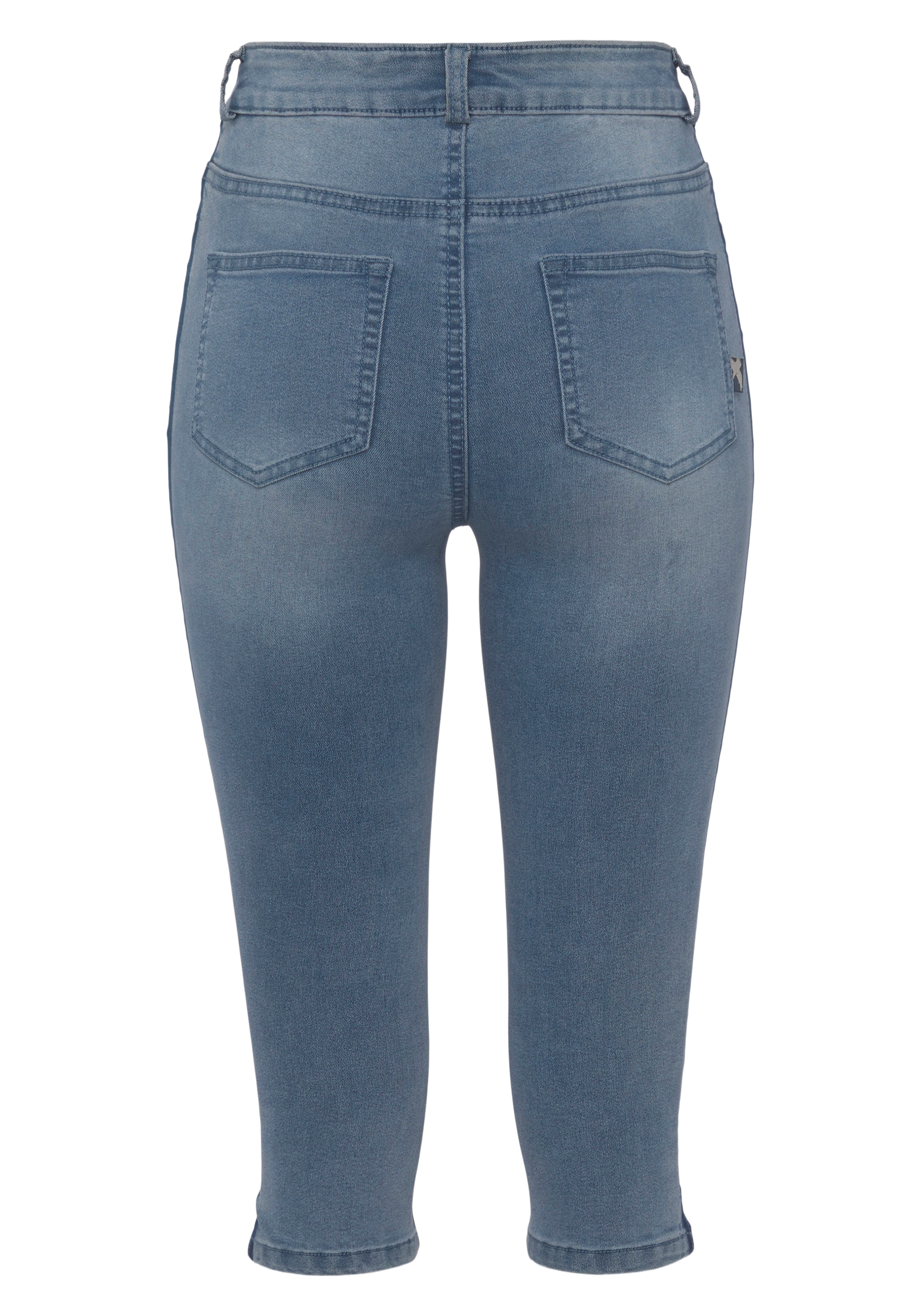 Arizona Caprijeans »Ultra Stretch«, extraenge Passform, knieumspielende Länge, hohe Leibhöhe