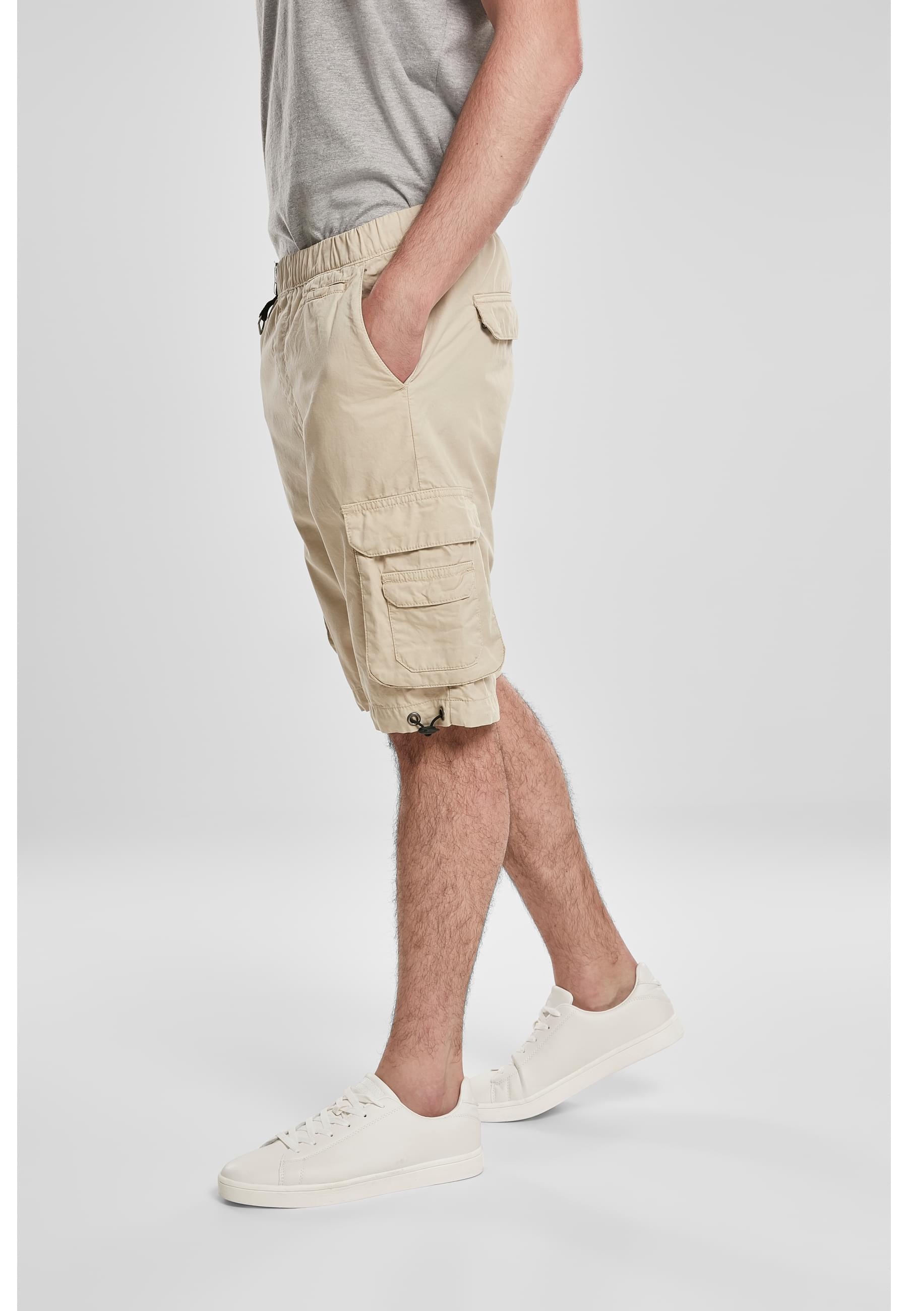 URBAN CLASSICS Stoffhose »Urban Classics Herren Double Pocket Cargo Shorts«