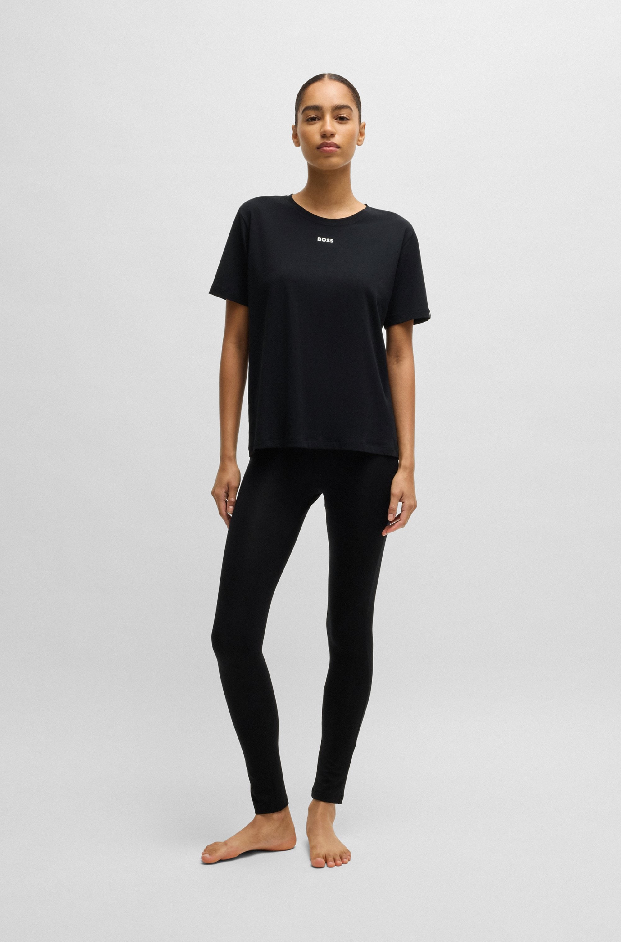 BOSS T-Shirt »CI_T-Shirt«, mit BOSS Logo-Schriftzug & Label