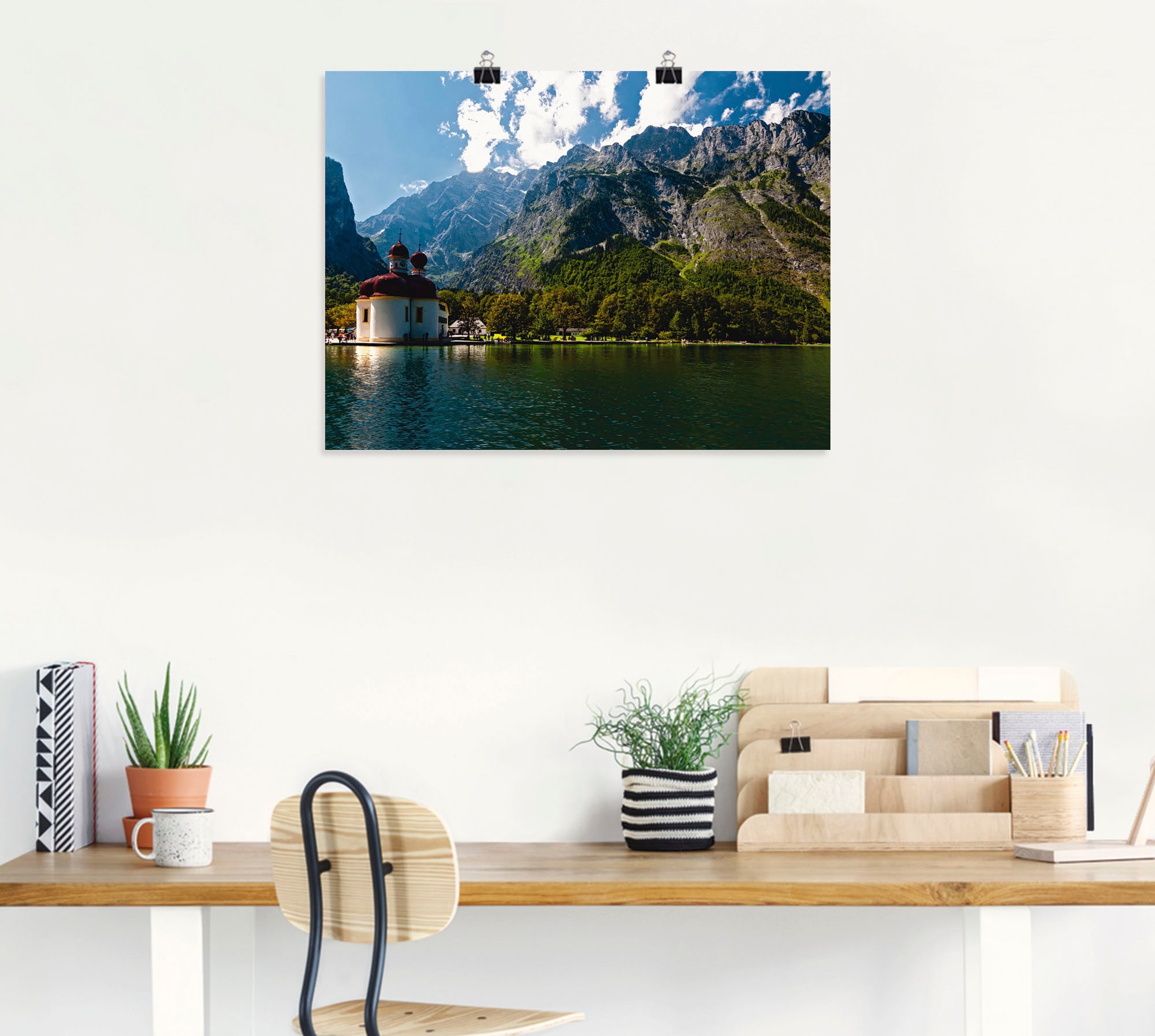 Artland Wandbild »St. Bartholomä (Königssee) I«, Berge, (1 St.), als Leinwandbild, Poster, Wandaufkleber in verschied. Größen
