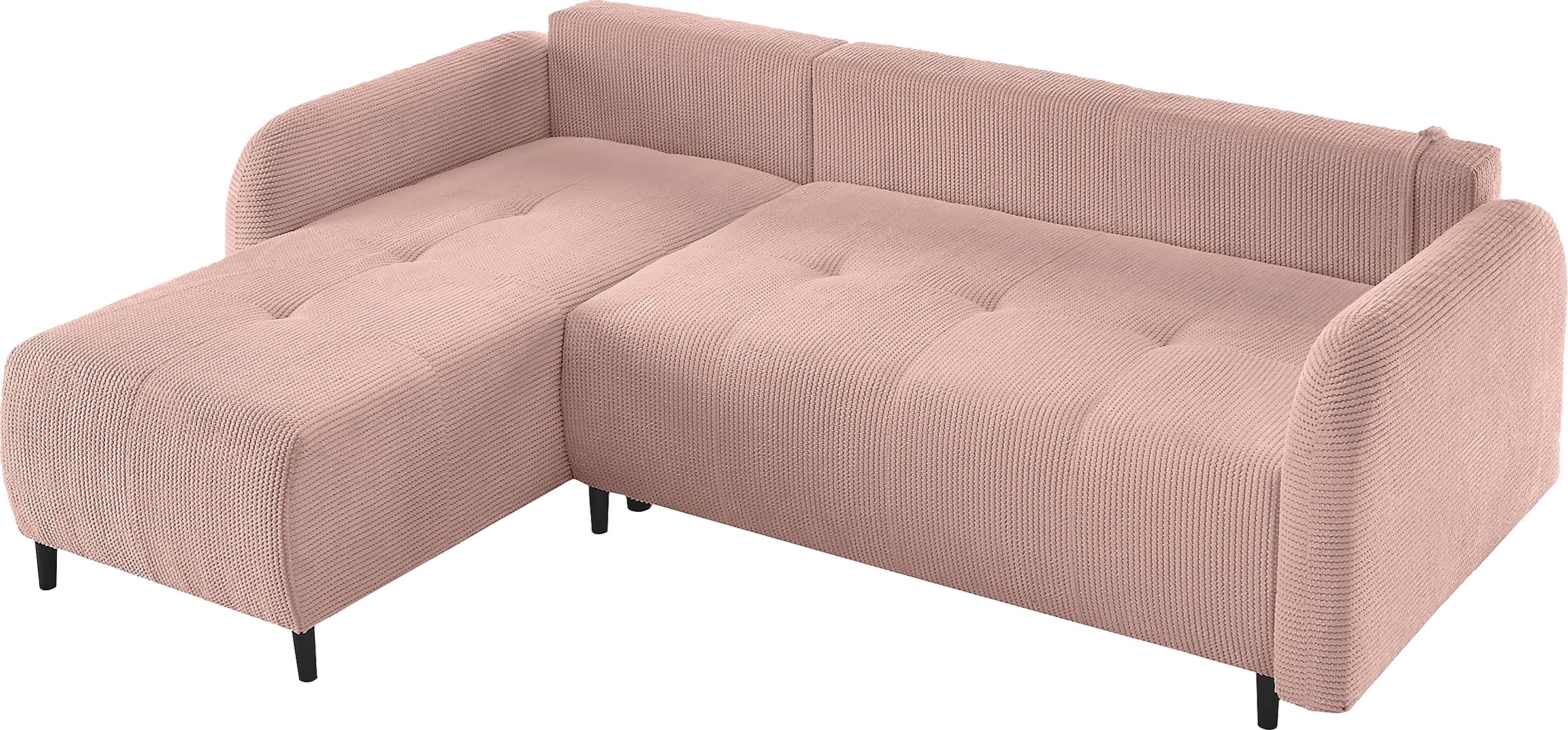 Leonique Ecksofa »BLAISE«, mit Bett-Funktion (Liegefläche 140/200 cm), Zier- und Rückenkissen