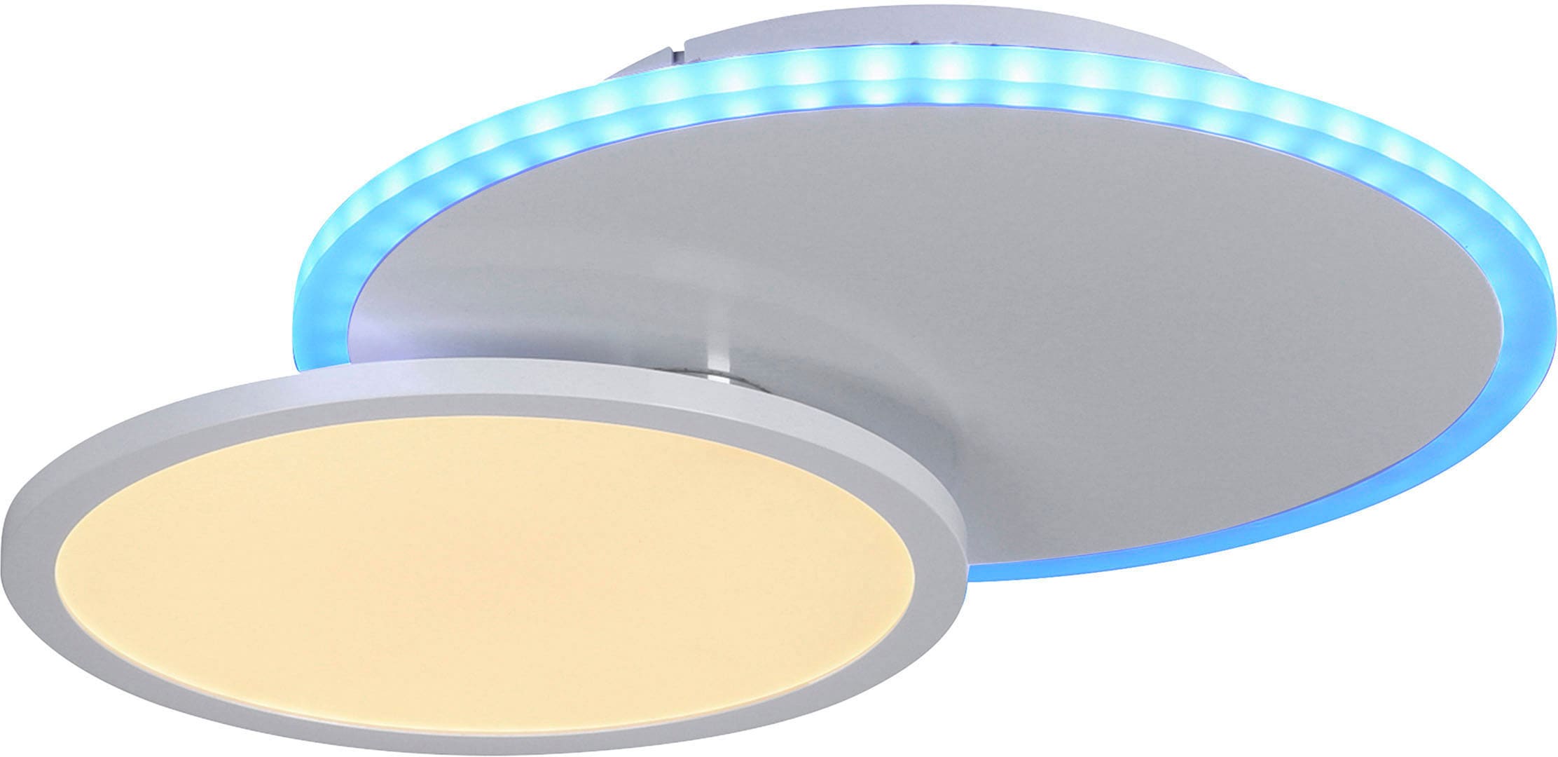 JUST LIGHT Deckenleuchte »MADINA«, 2 flammig, Leuchtmittel LED-Board-LED-Board | LED fest integriert-LED fest integriert, CCT-tunable white,RGB,dimmbar über Fernbedienung,Funk-Fernbedienung
