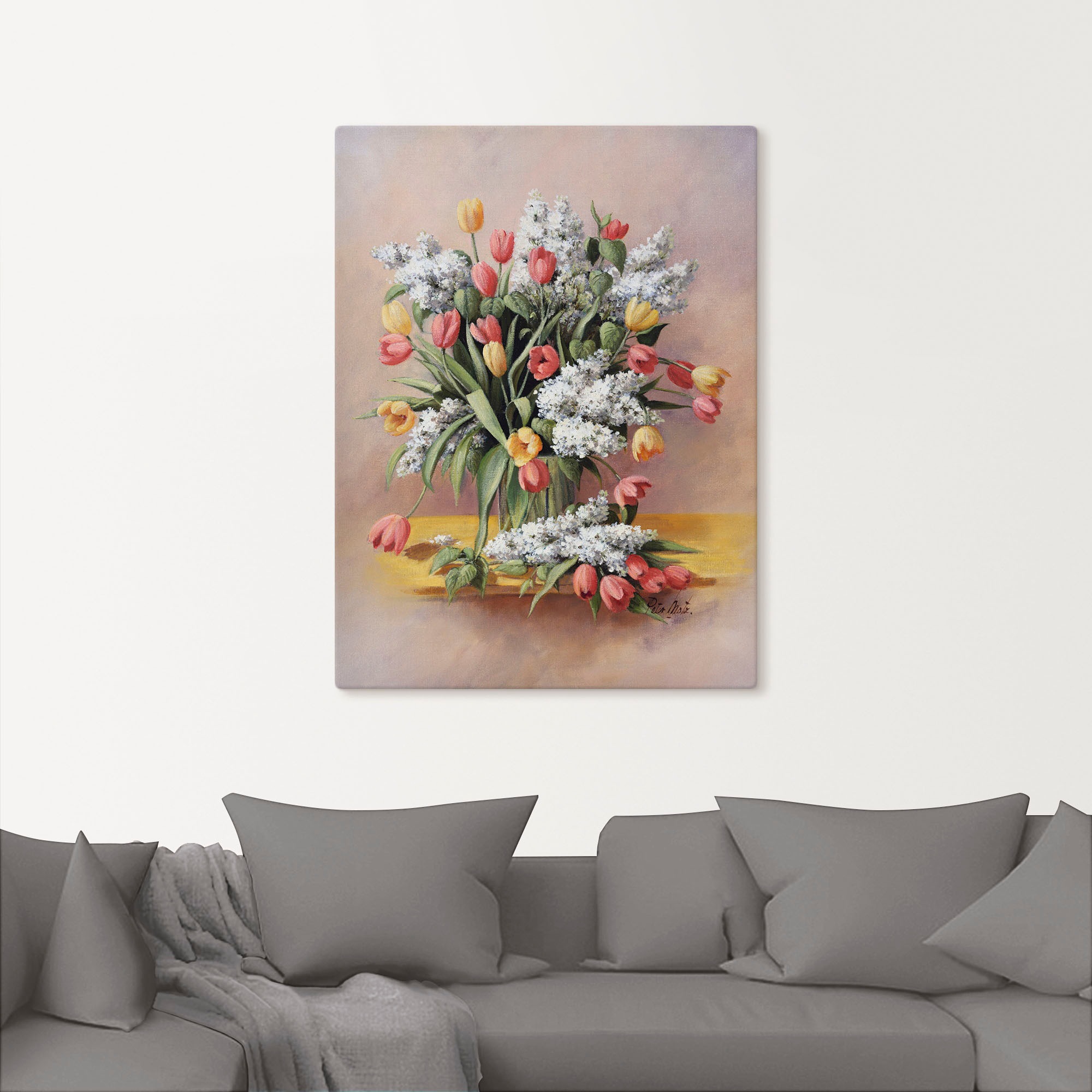 Artland Wandbild "Tulpen II", Blumen, (1 St.), als Leinwandbild in verschie günstig online kaufen