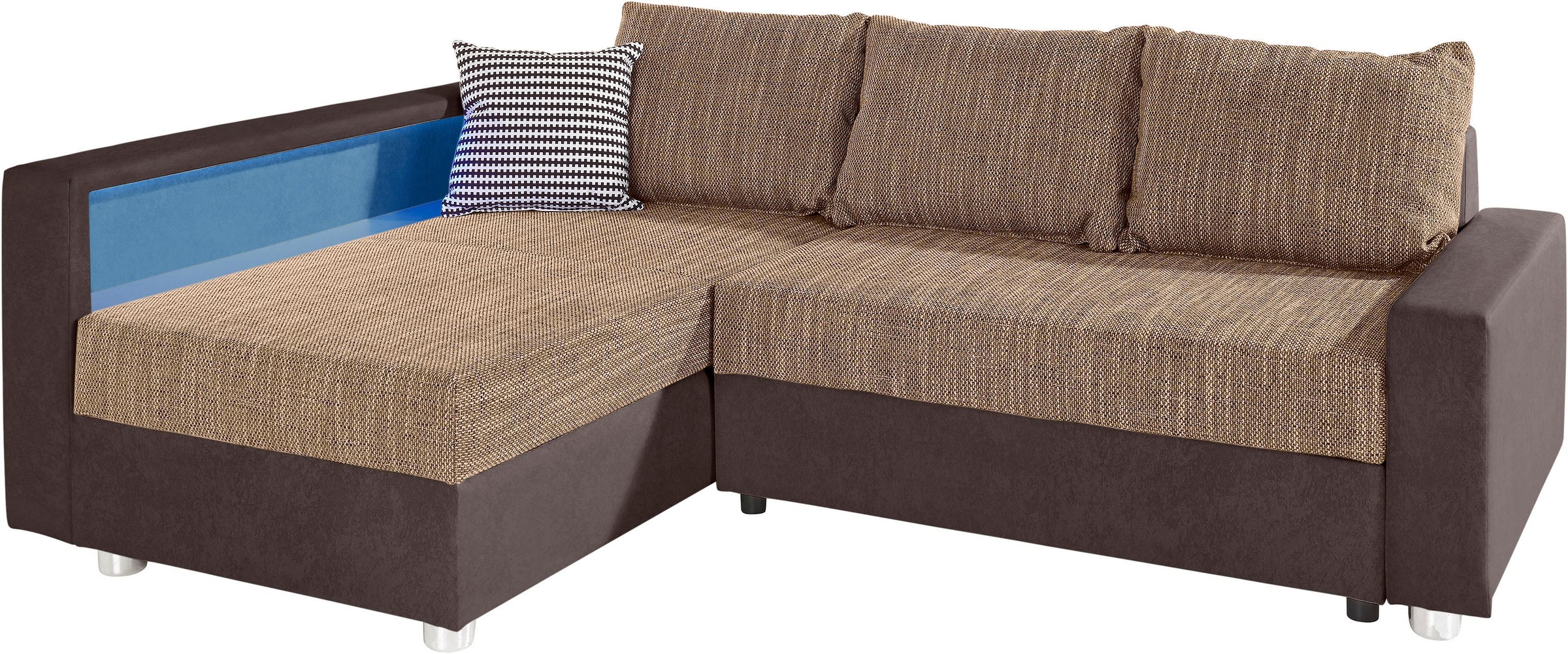 COLLECTION AB Ecksofa »Relax L-Form« inklusive Bettfunktion, Federkern, wah günstig online kaufen