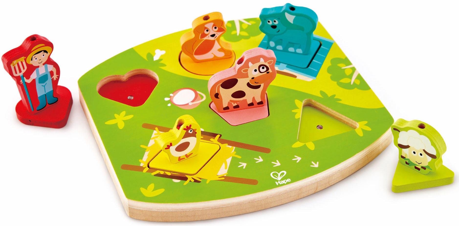 Hape Puzzle »Bauernhof-Geräusche-Puzzle«