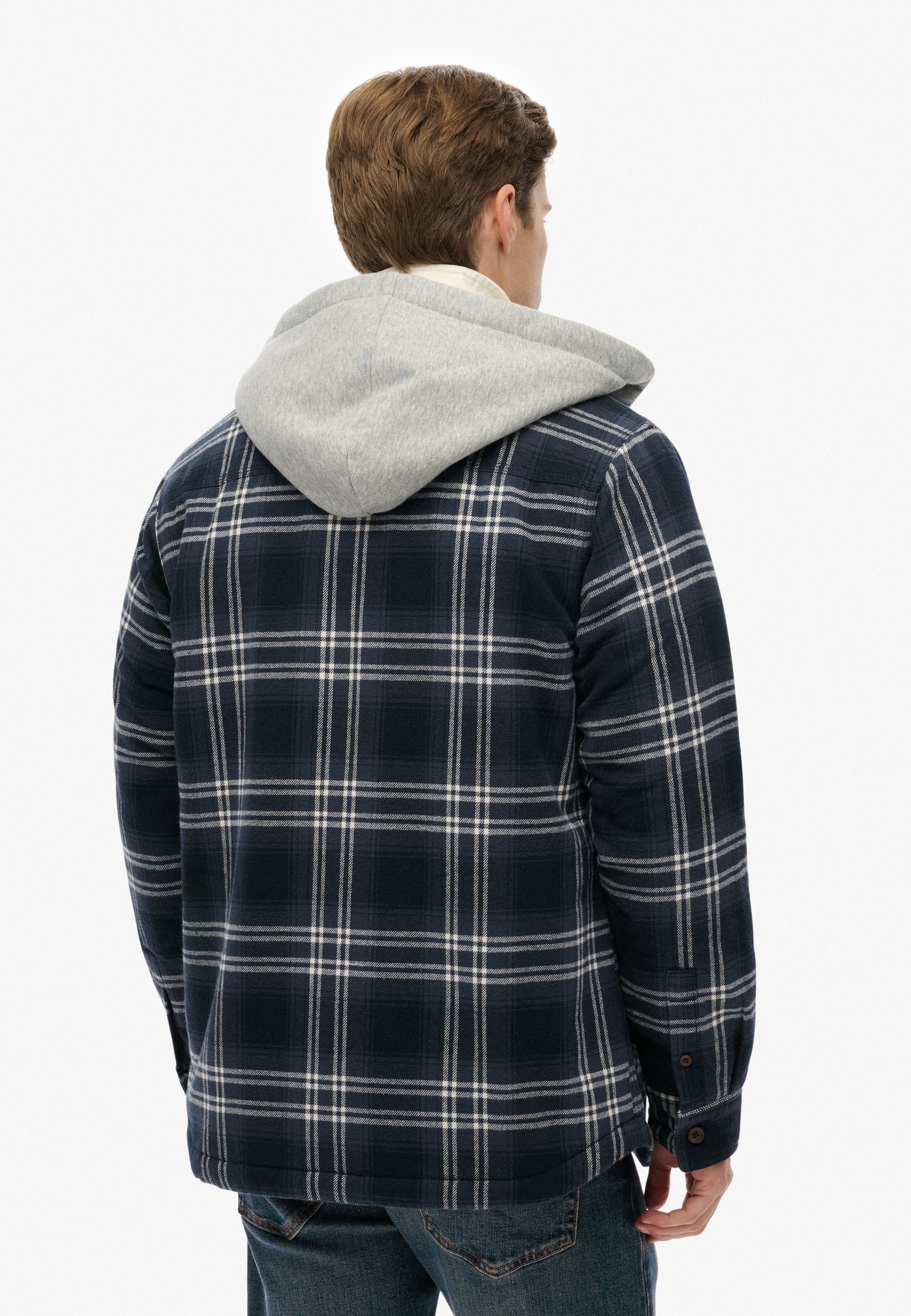 Superdry Langarmhemd »SURPLUS HOODED CHECK SHIRT«