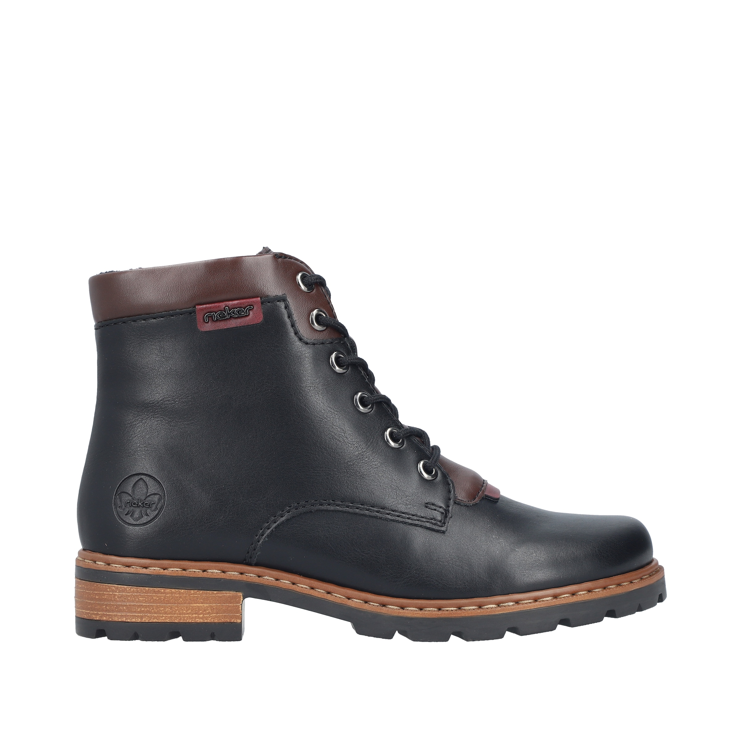 Rieker Schnürstiefelette  Schnürboots, Herbst-Stiefelette in mehrfarbiger Optik