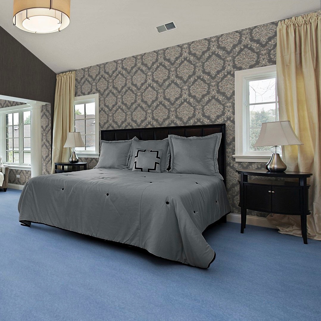 Bodenmeister Teppichboden »Jupiter, Velours - meliert, Made in Belgium«, rechteckig, 7,5 mm Höhe, Wohnzimmer, Schlafzimmer, Kinderzimmer, Breite 400/500 cm