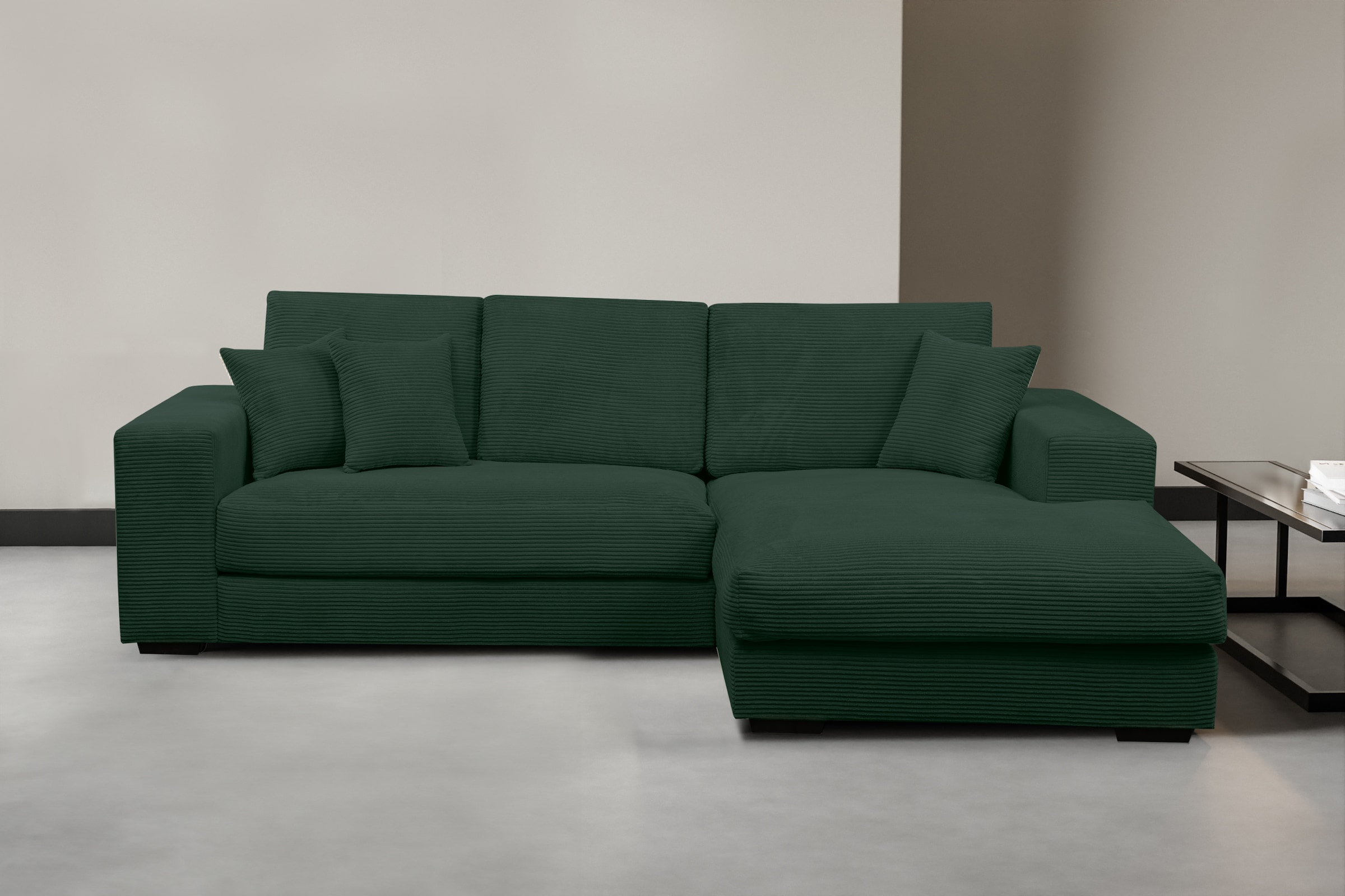 WERK2 Ecksofa "Eden L-Form", Design Ecksofa in Cord mit besonders weichem S günstig online kaufen